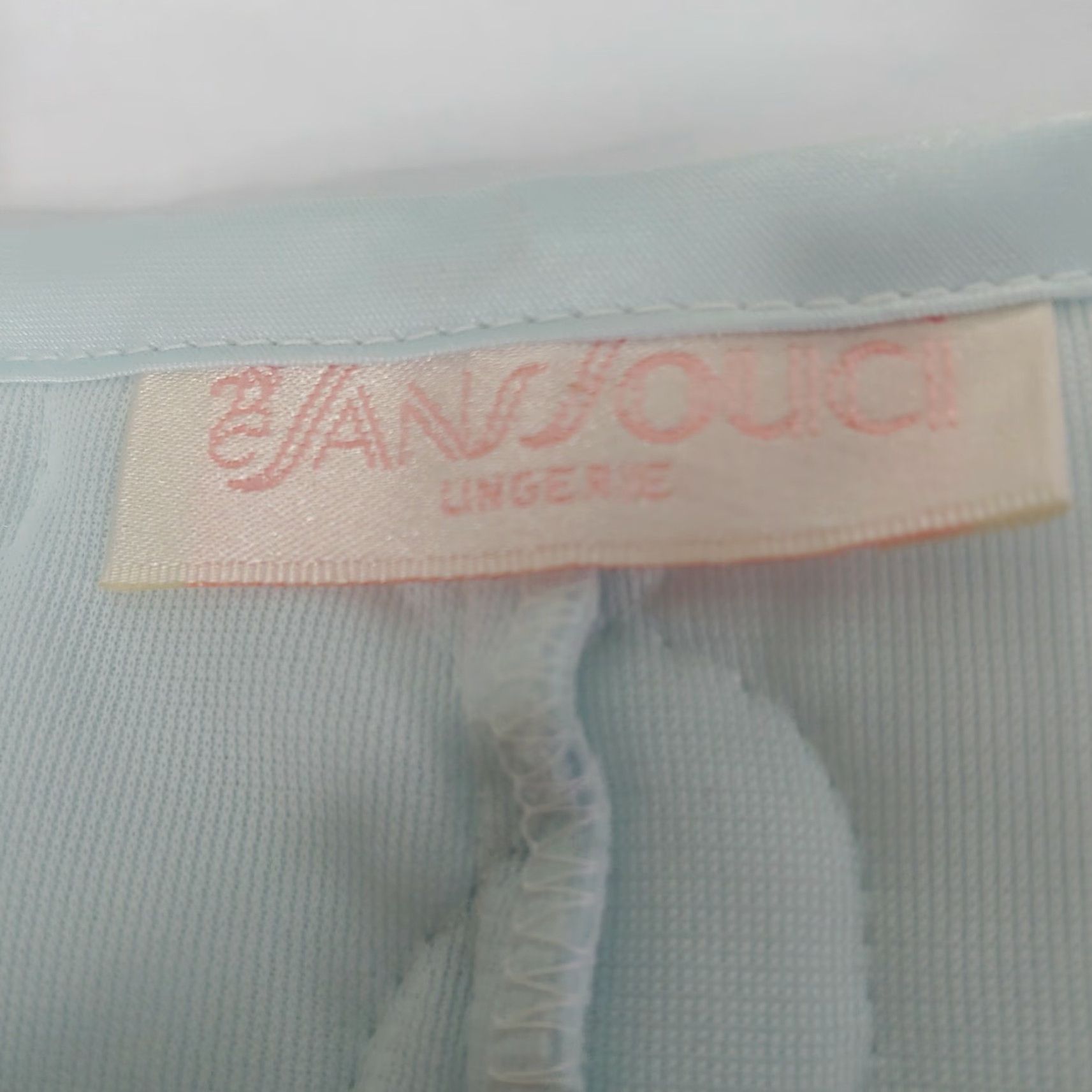 Vintage VINTAGE Sans Souchi Intimates Womens Small Sleep shirt Quilted Blue Tie Front Size S / US 4 / IT 40 - 8 Thumbnail