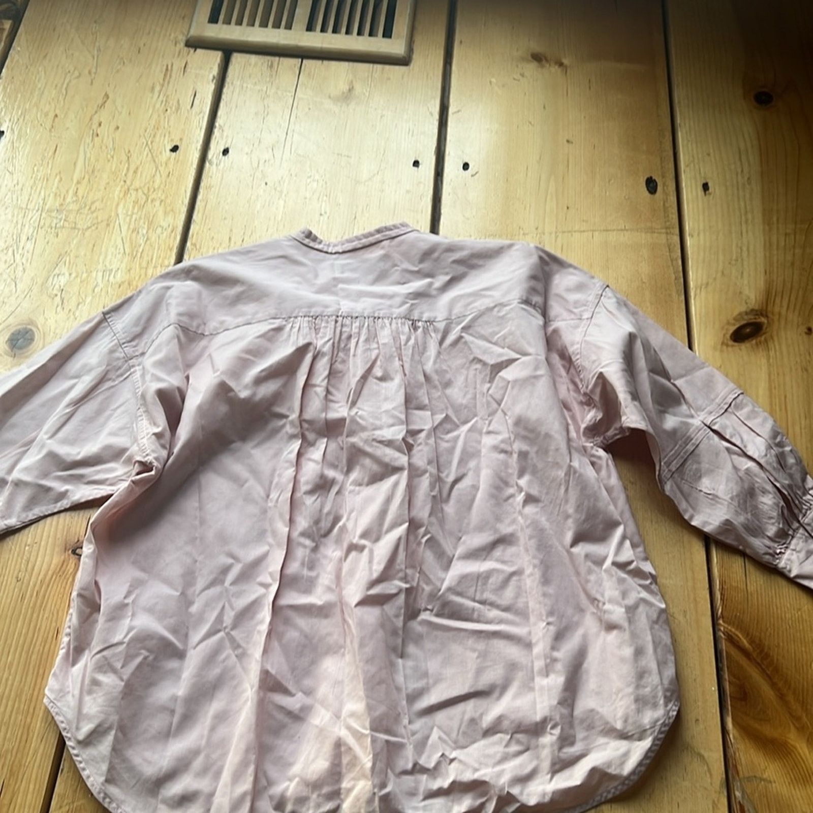 Everlane Everlane Pink Air Cotton Button Shirt 3/4 Sleeve 4 Size S / US 4 / IT 40 - 7 Thumbnail