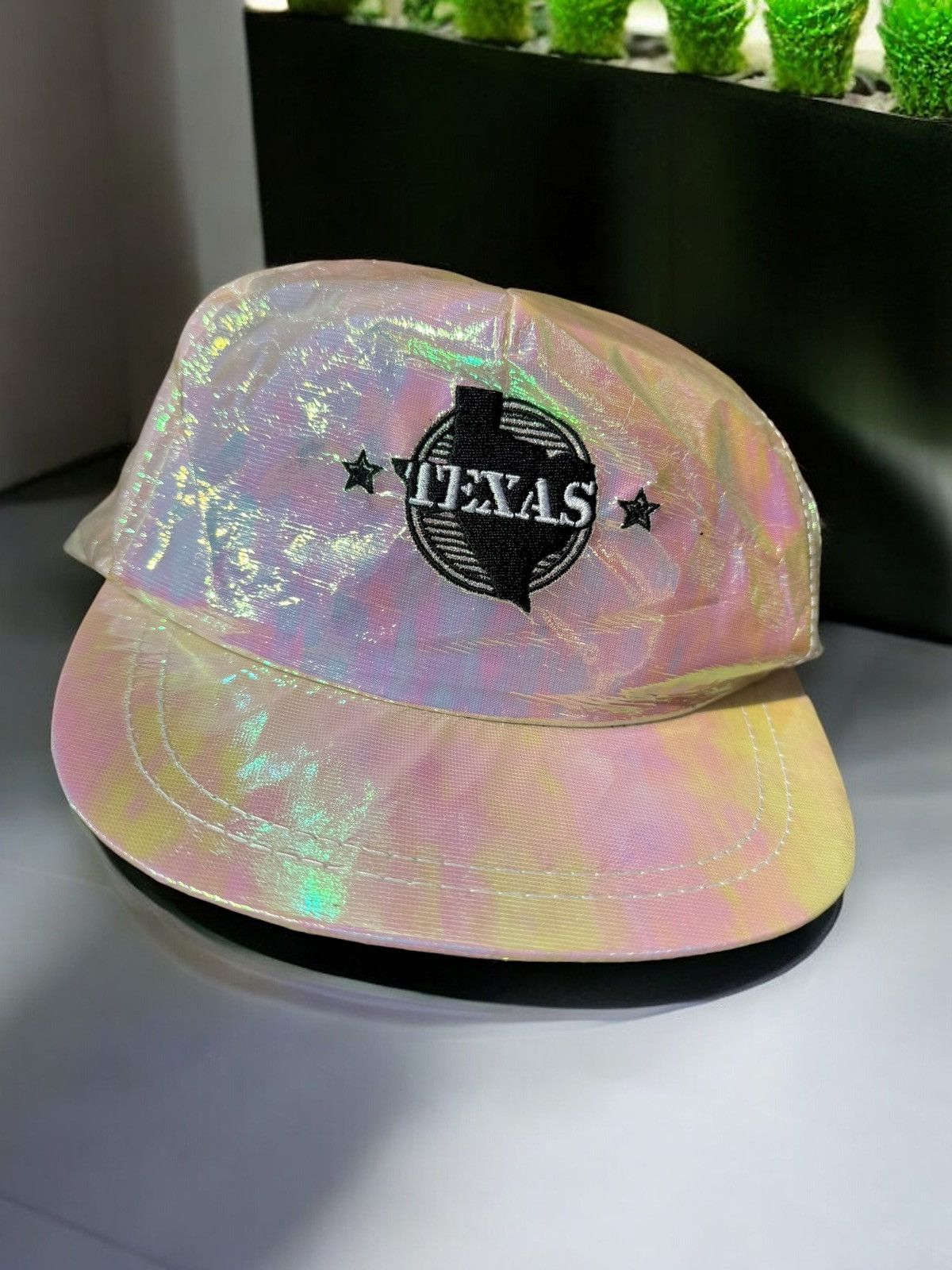 Vintage 90’s Cintage Texas Silver Iridescent Vintage Snapback Hat Size ONE SIZE - 6 Thumbnail