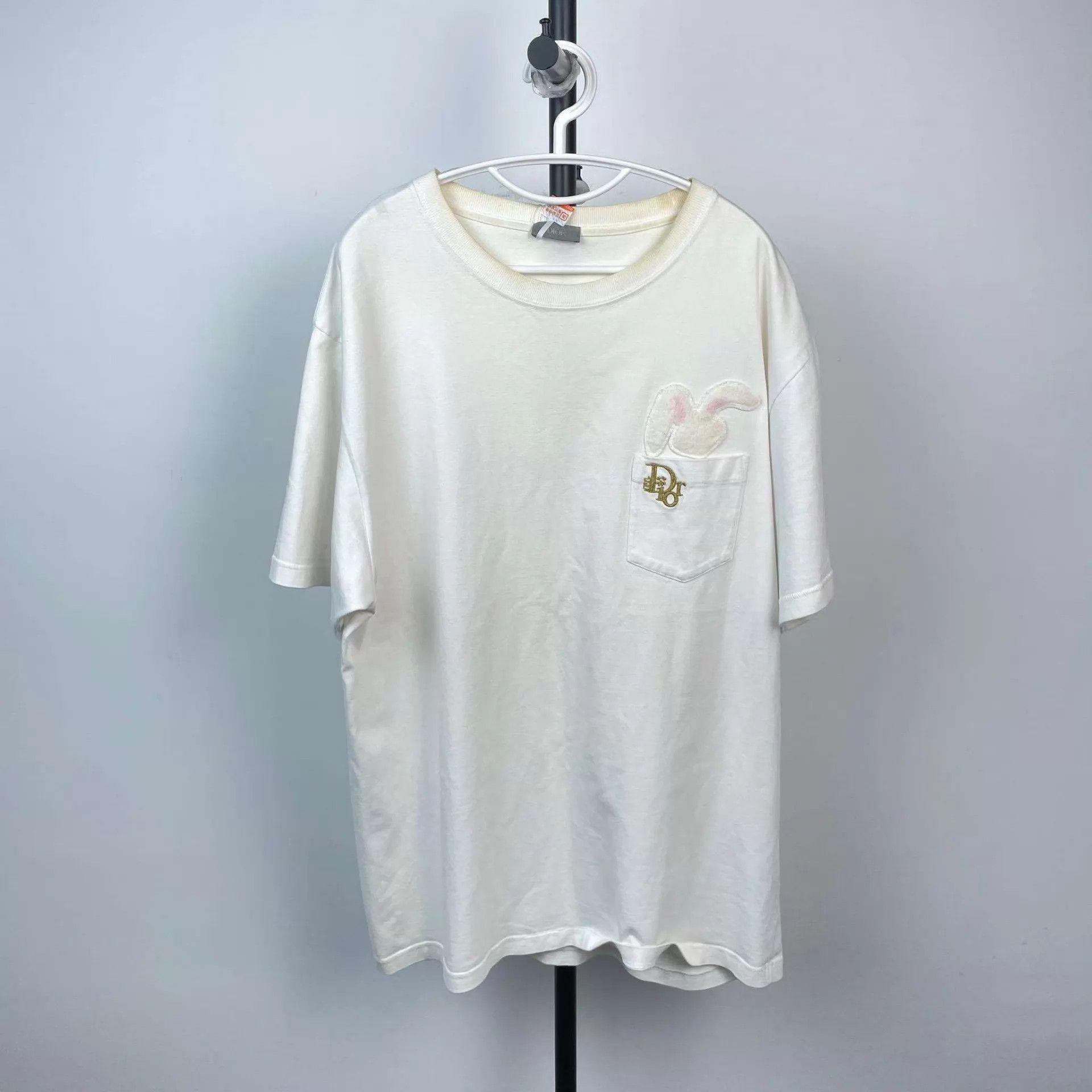 Dior Dior cotton short-sleeve white slightly yellowed Size US XXL / EU 58 / 5 - 1 Thumbnail
