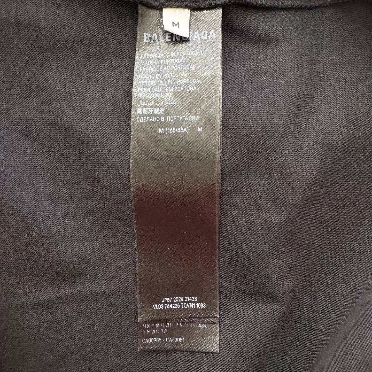 Balenciaga Balenciaga 3M Reflective Logo Black T-Shirt Size M Size M / US 6-8 / IT 42-44 - 5 Thumbnail