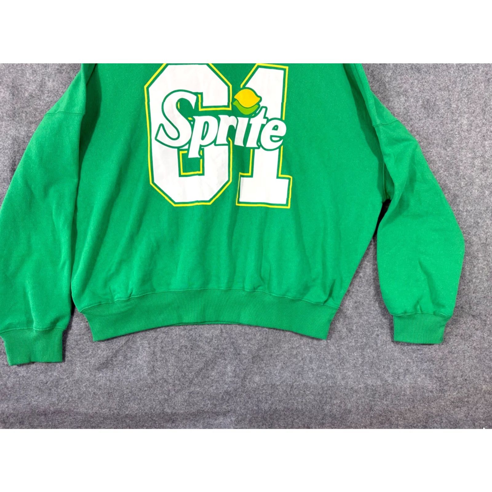 Esprit Sprite Sweatshirt Womens XL Green Fleece Oversized Crew Neck Pullover Logo Shirt Women's XL Green Fleece Logo Pullover Sweatshirt Size XL / US 12-14 / IT 48-50 - 4 Thumbnail