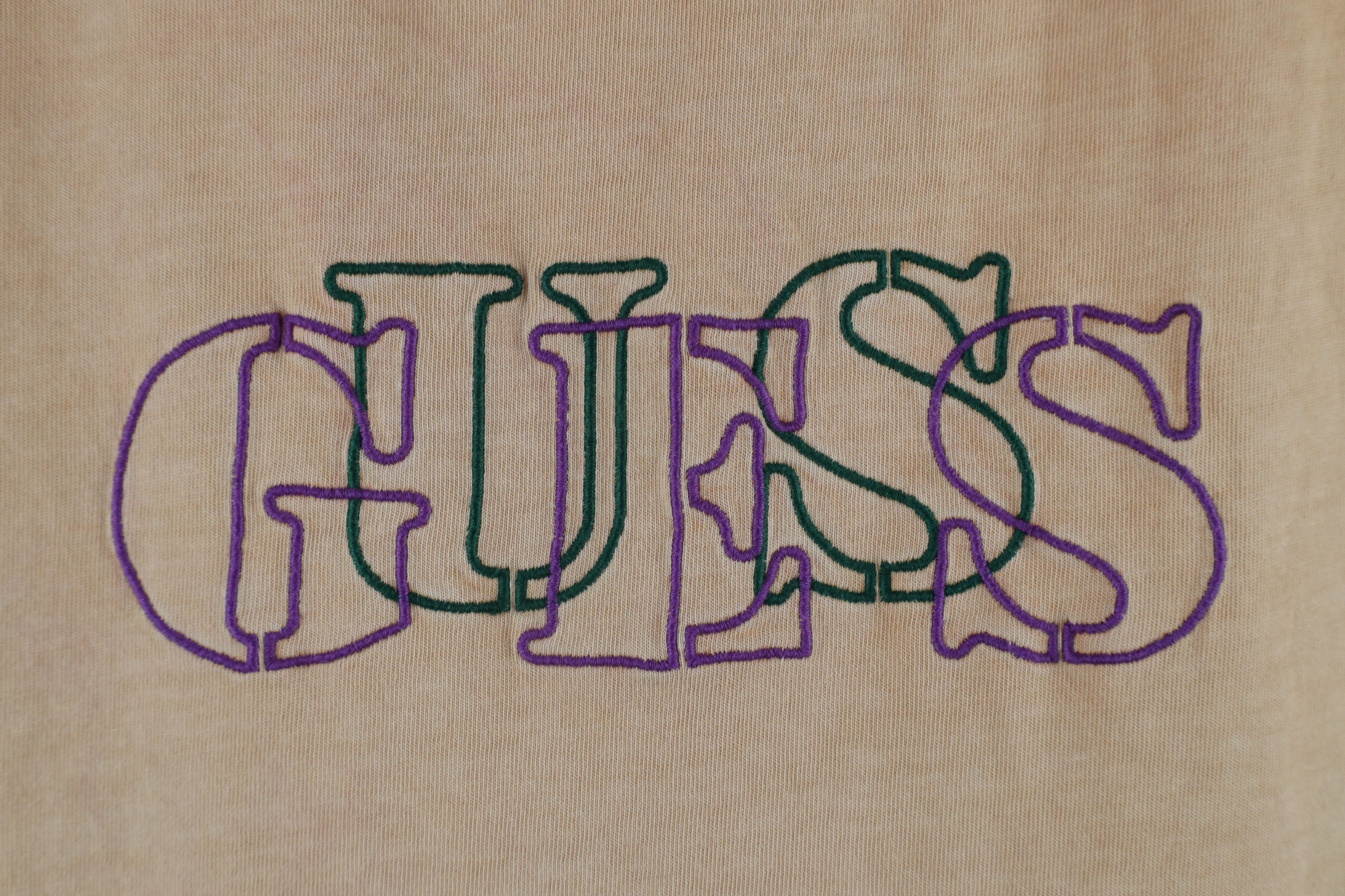 Guess × Vintage Vintage Guess Spell Out Stonewash Pigment Dye T-Shirt Size US L / EU 52-54 / 3 - 4 Thumbnail