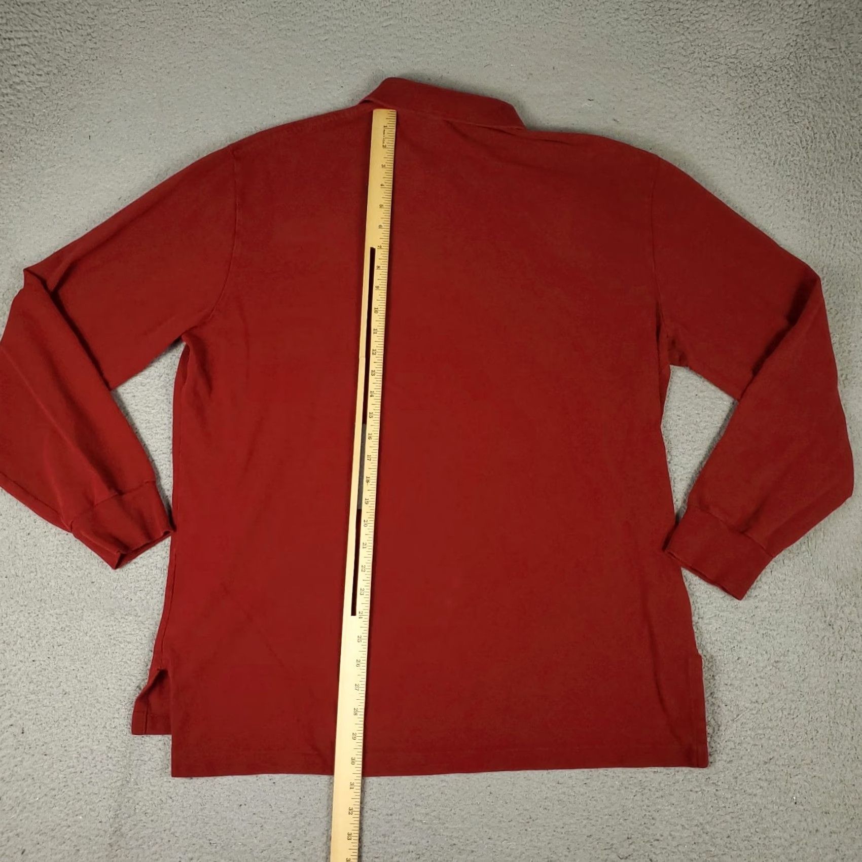 Ralph Lauren Ralph Lauren Polo Shirt Mens XL Red Pony Casual Long Sleeve Polo Shirt Mens XL Red Pony Size US XL / EU 56 / 4 - 4 Thumbnail