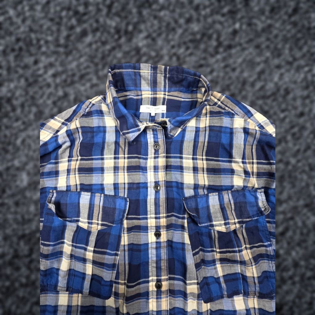 Rag & Bone rag & bone Florian Plaid Shirt Button-Up M Women's Cotton Multicolor Long Sleeve Casual Size M / US 6-8 / IT 42-44 - 1 Thumbnail