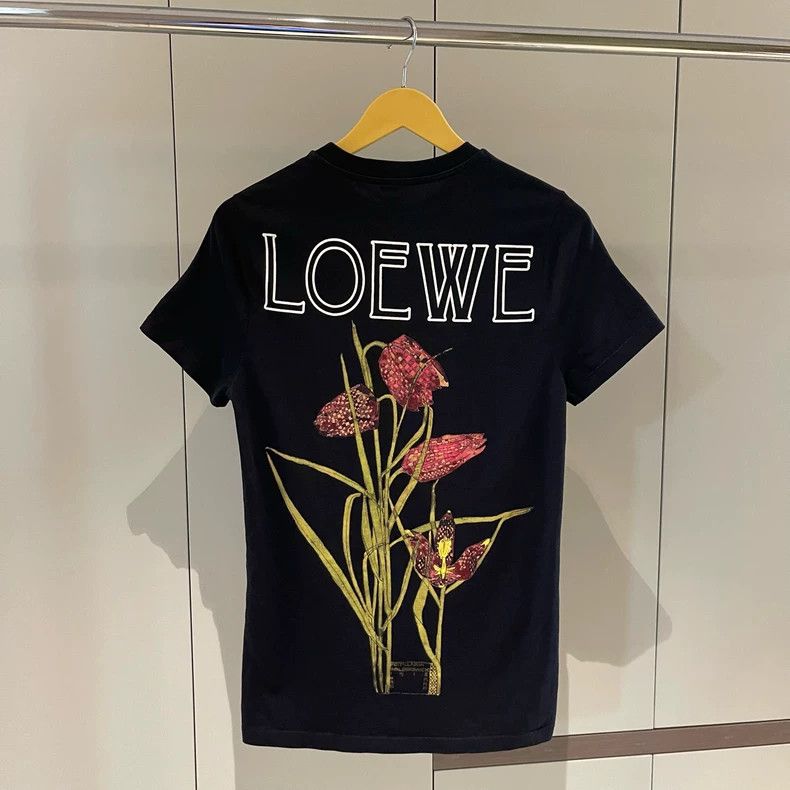 Loewe LOEWE Black floral Logo short sleeve T-shirt Size XS / US 0-2 / IT 36-38 - 3 Thumbnail