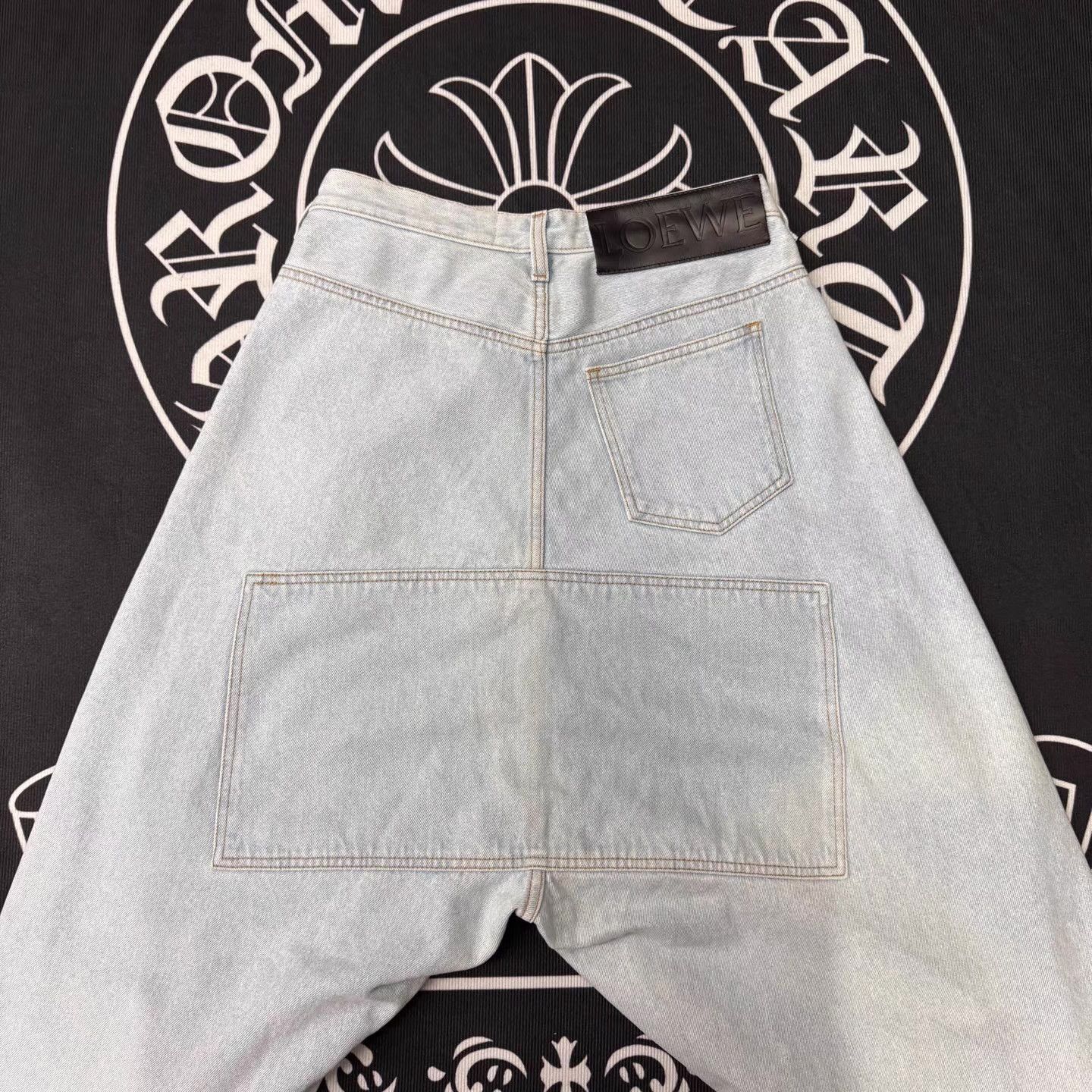 Loewe LOEWE Light Blue Wide-Leg Jeans Q10 Size US 36 / EU 52 - 3 Thumbnail