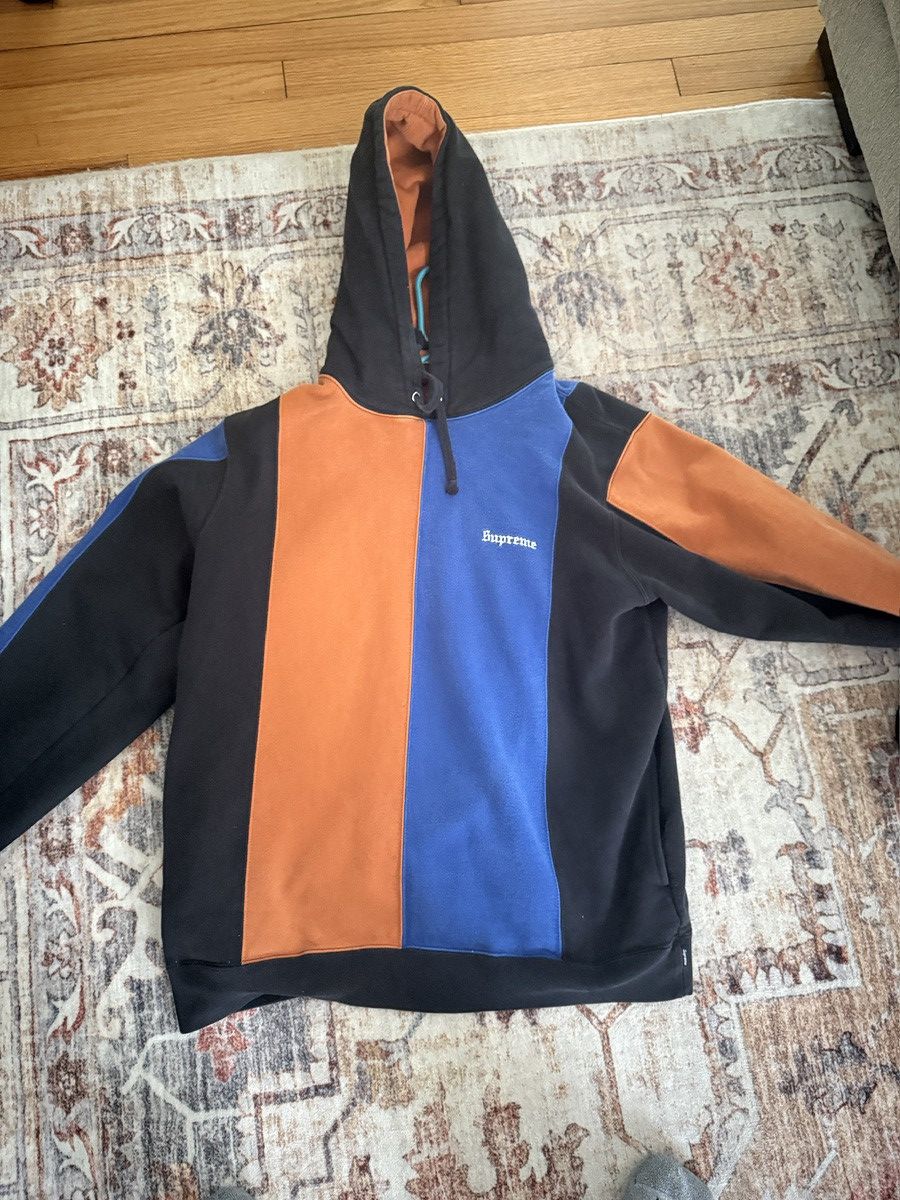Supreme Tricolor Hooded Sweatshirt Black
