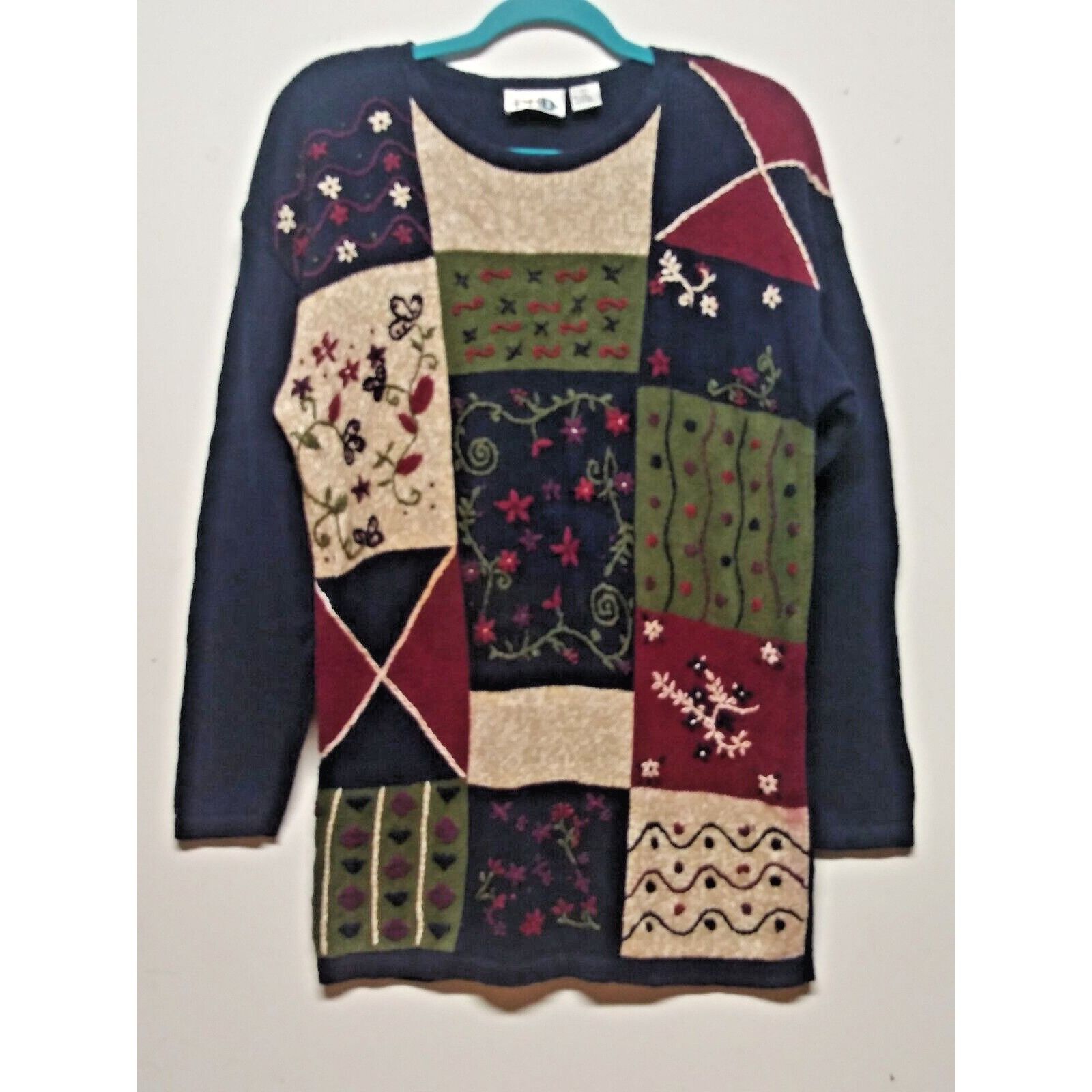 Other VTG Paul Harris Sweater Sz L Grandma Granny embroidered Farm Size L / US 10 / IT 46 - 1 Thumbnail