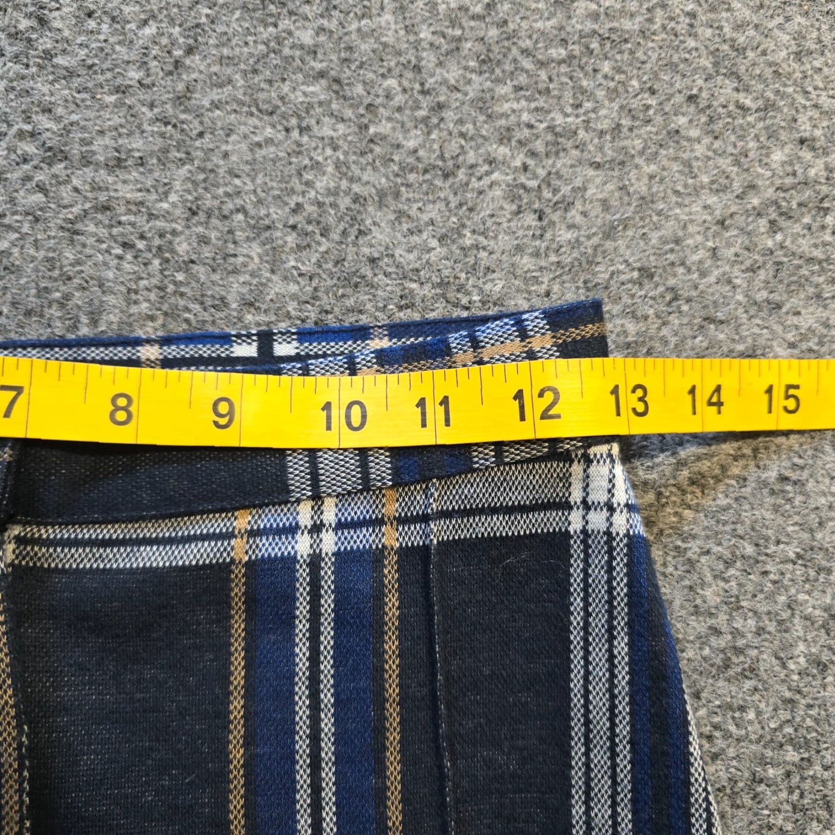 Free People Free People Pants Womens Size 2 Blue Plaid Carnaby Skinny Flat Front Casual Size 26" / US 2 / IT 38 - 5 Thumbnail