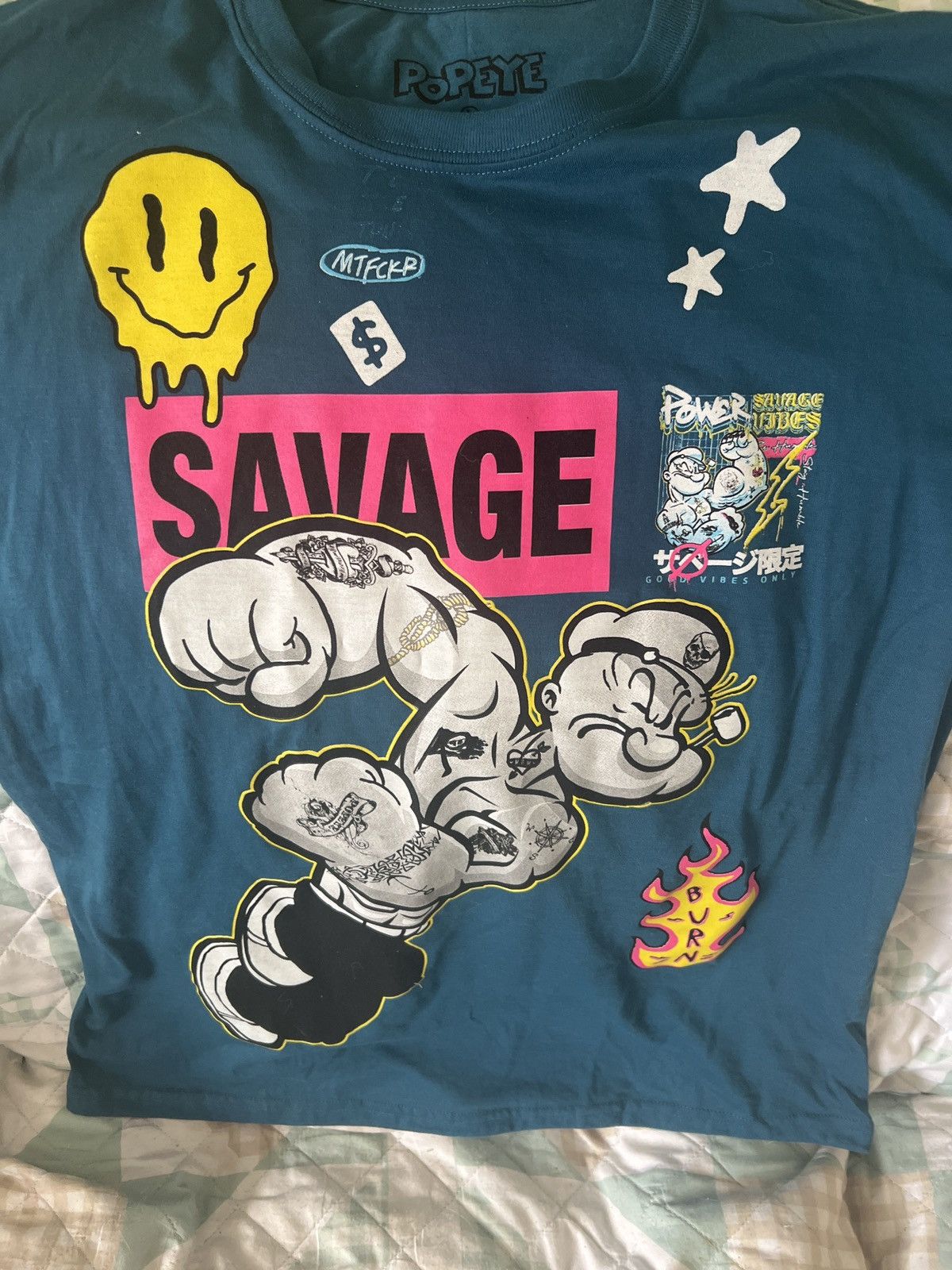 Hypebeast Popeye Power Tee Size US L / EU 52-54 / 3 - 2 Thumbnail