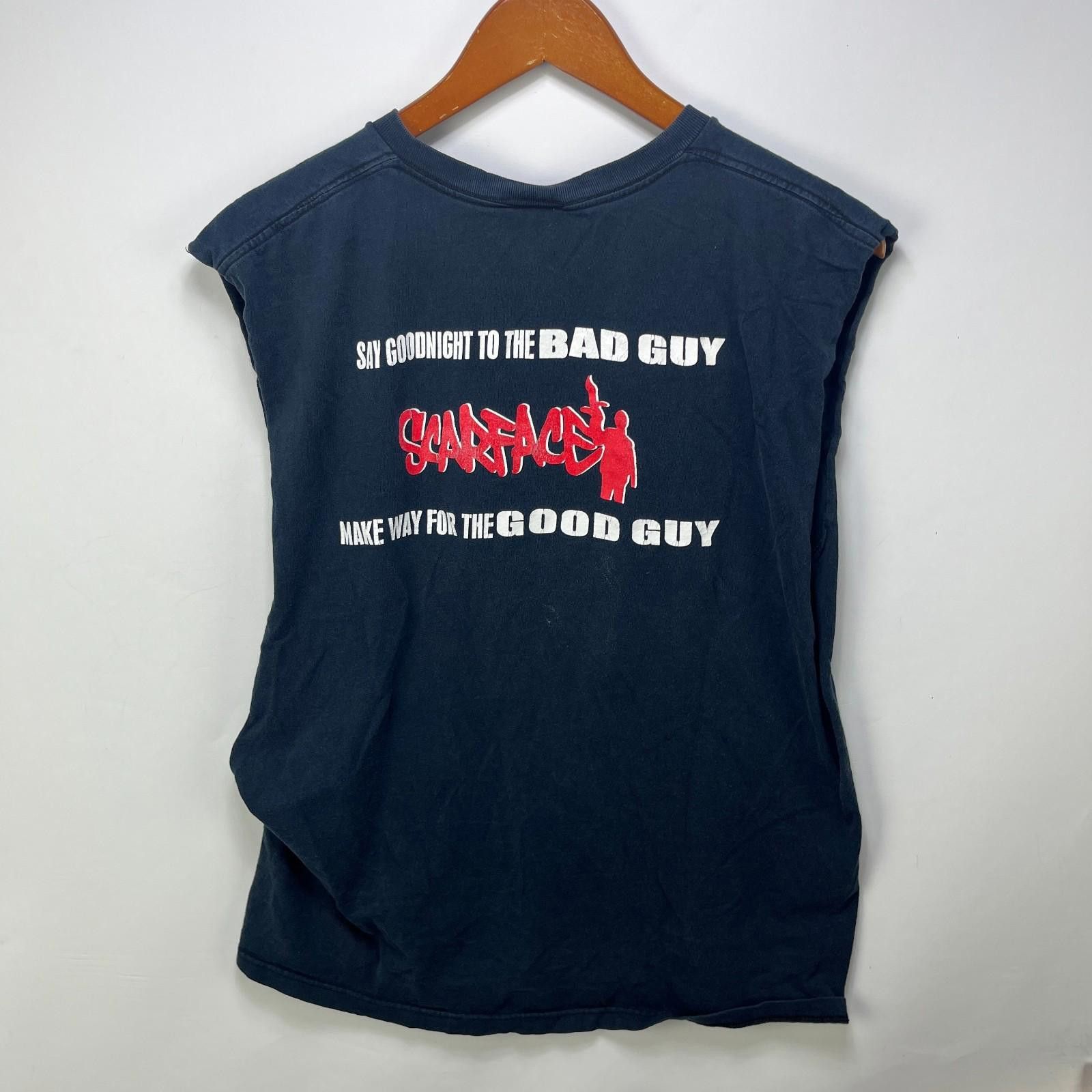 Vintage Vintage Scarface Double Sided Movie Sleeveless Shirt Large Size US L / EU 52-54 / 3 - 3 Thumbnail