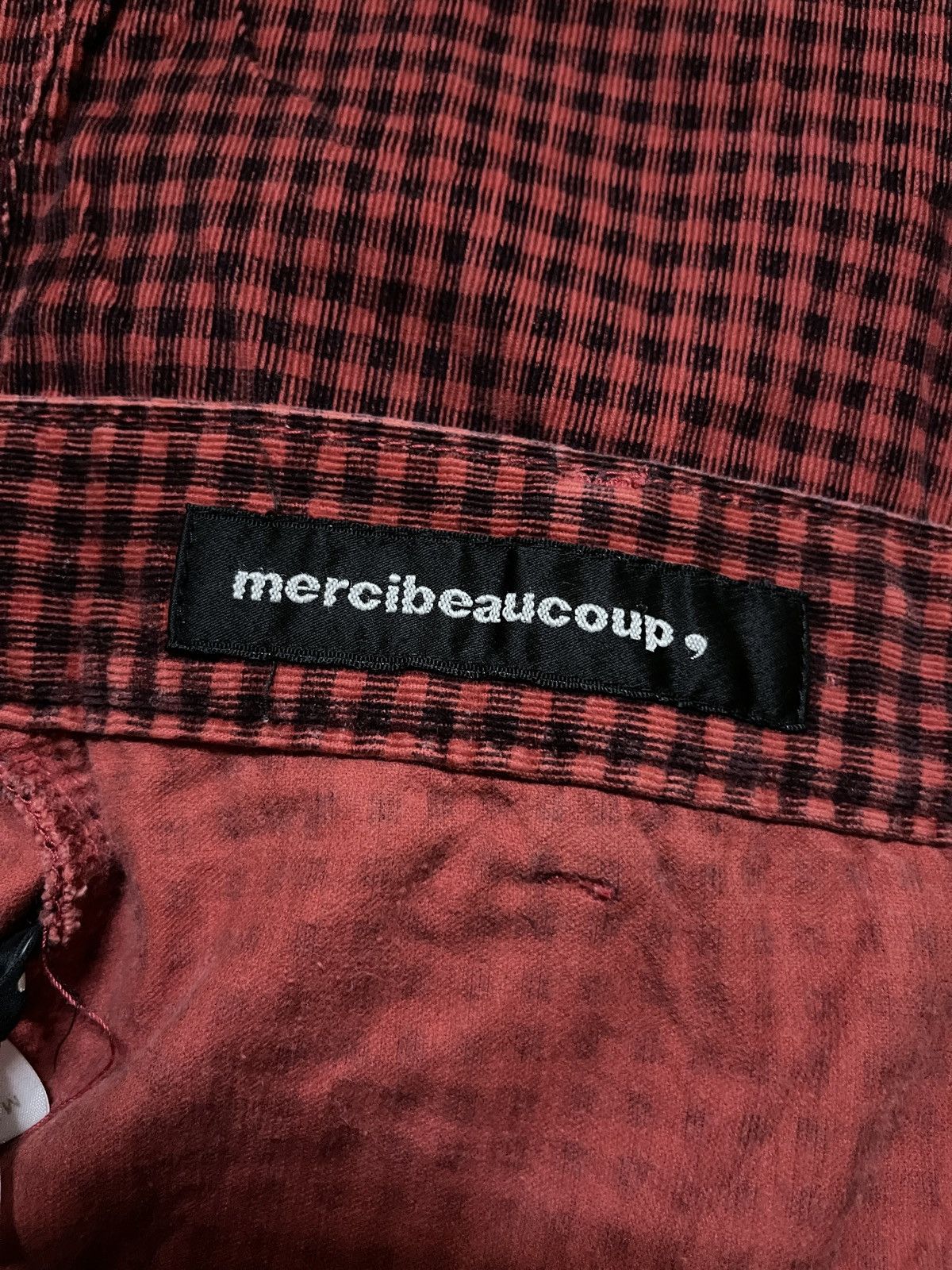 Issey Miyake × mercibeaucoup Mercibeaucoup Red Velvet Carrot Pants Size 31" - 16 Thumbnail