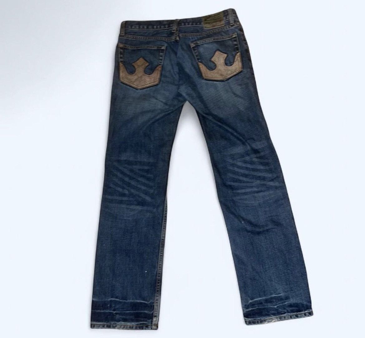 PPFM Vintage Archive Distressed PPFM Snakeskin Relaxed Jeans Size US 29 - 1 Thumbnail