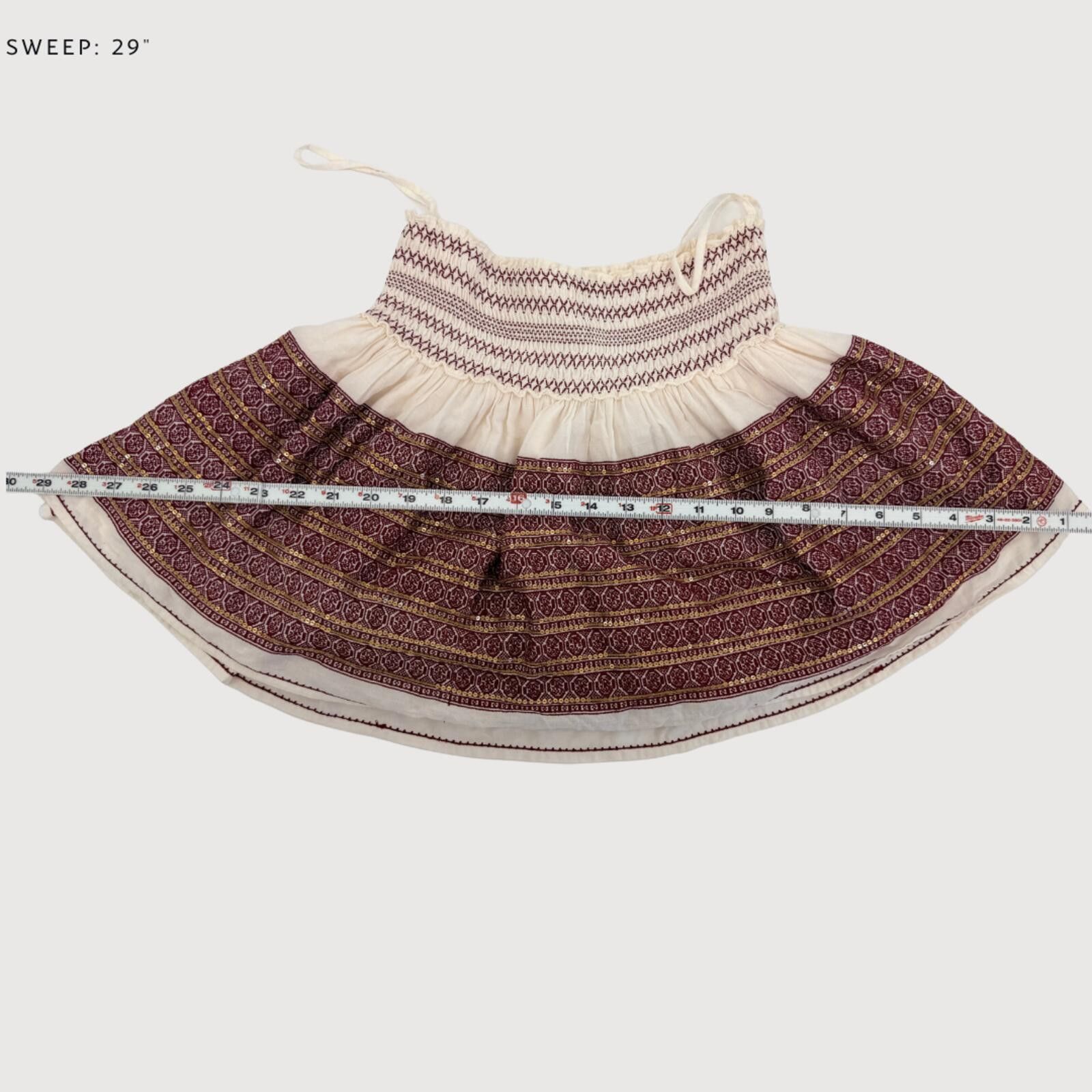 Other LoveShackFancy Embroidered Boho Mini Skirt Cream 0 Size 25" / US 0 / IT 36 - 8 Thumbnail
