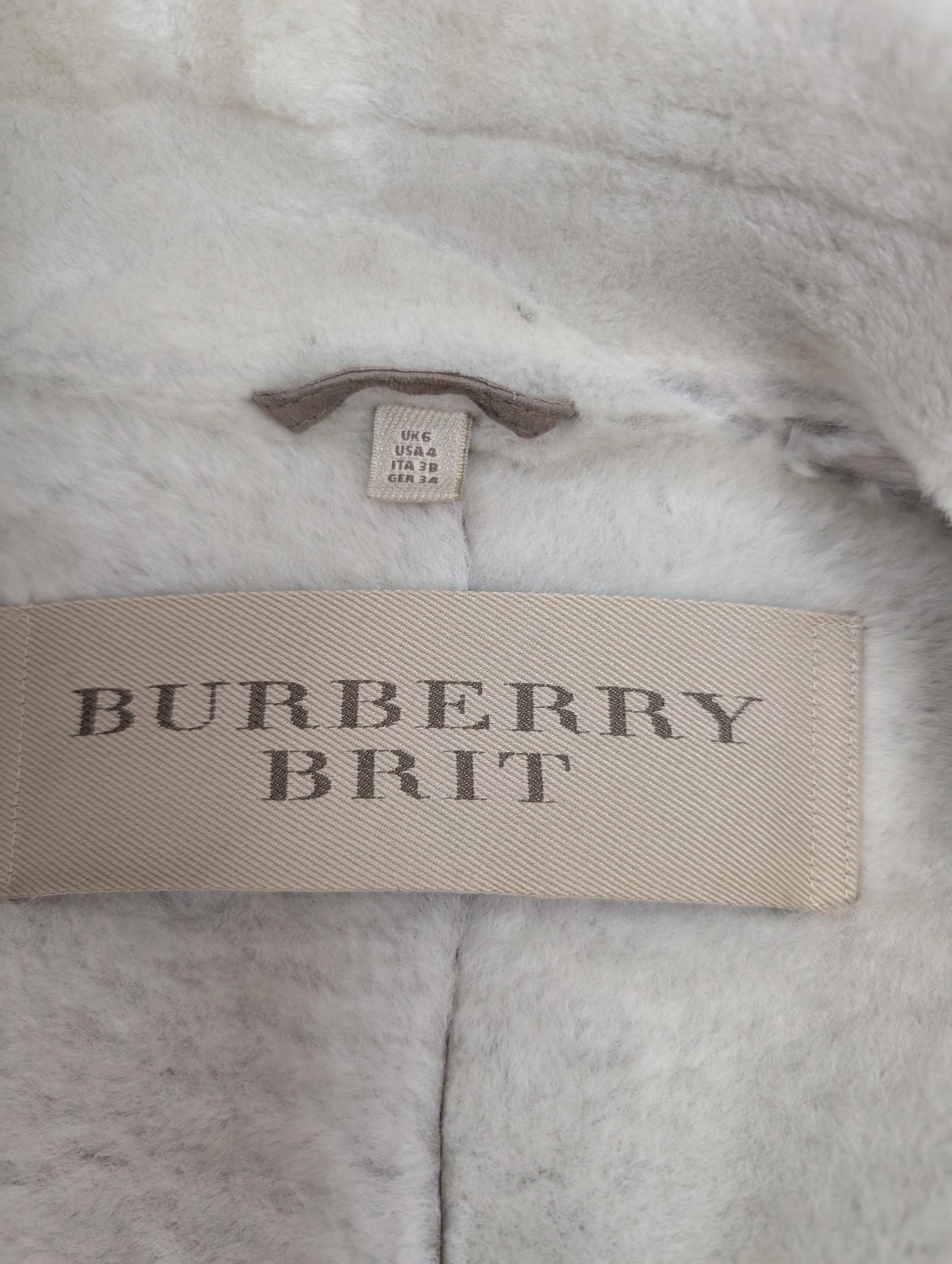 Burberry Taupe Shearling Mid-Length Overcoat Size XS / US 0-2 / IT 36-38 - 12 Thumbnail