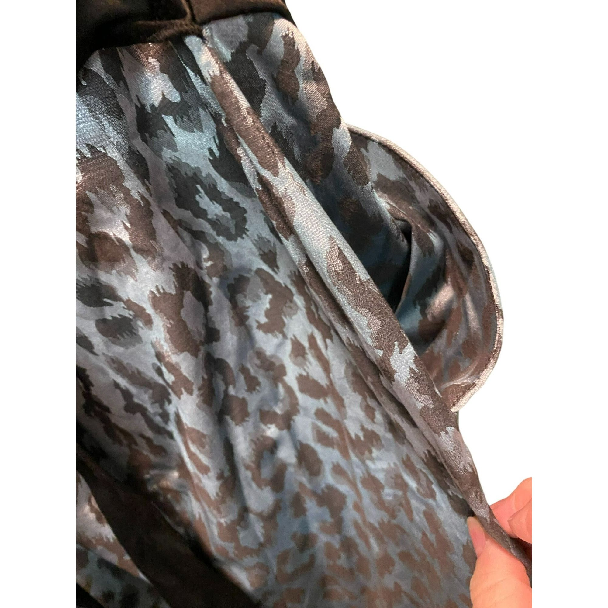Other NWT Snap Blue & Black Leopard Print Strapless Juniors Womens Size M / US 6-8 / IT 42-44 - 9 Thumbnail