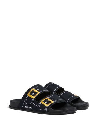 Marni o1w1db10125 Embroidered sandals in Black Size US 10 / EU 43 - 2 Thumbnail