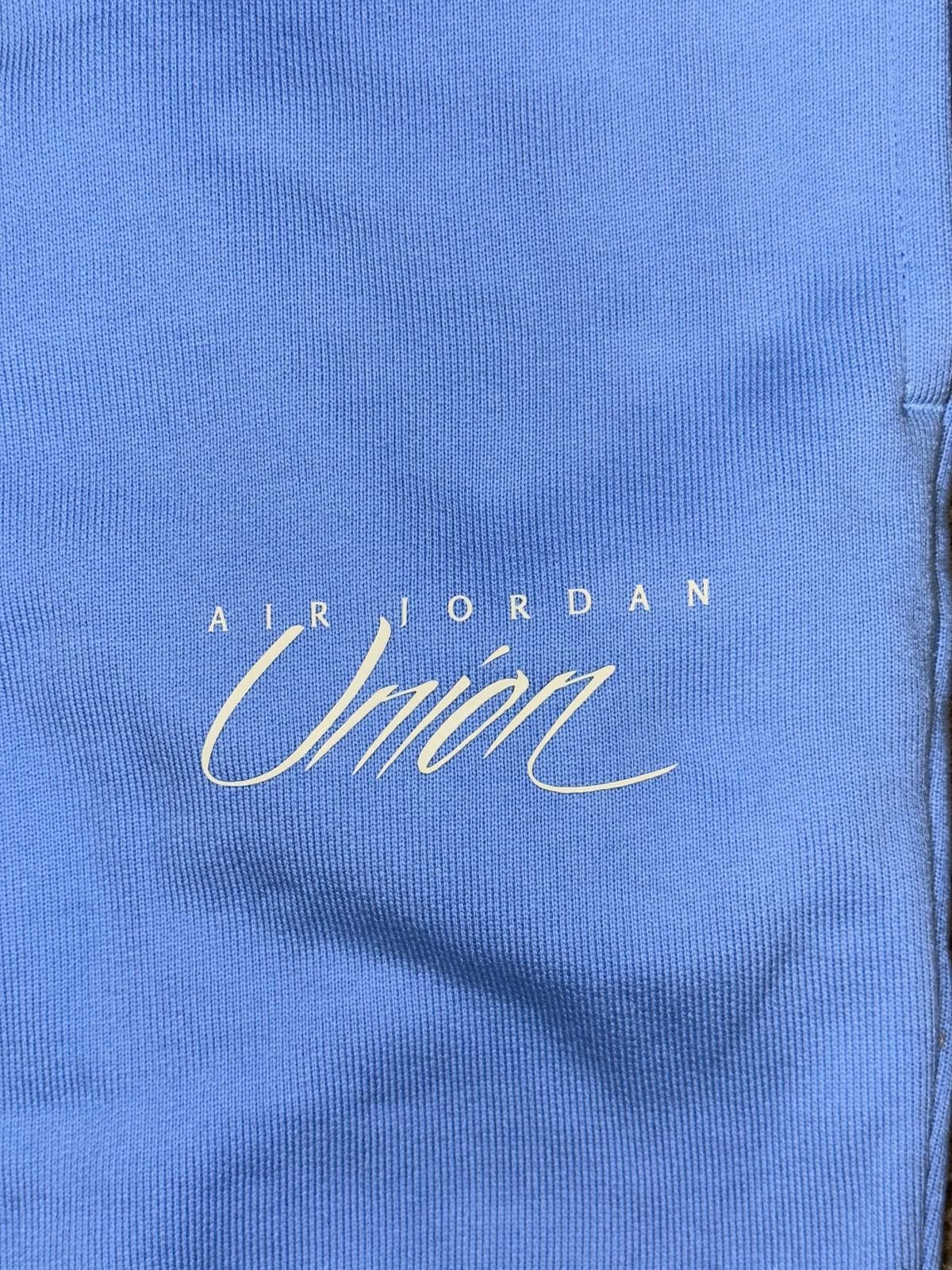 Nike Jordan x Union MJ Cobalt Pulse/Coconut Milk Fleece Pants Sample Size US 34 / EU 50 - 2 Thumbnail