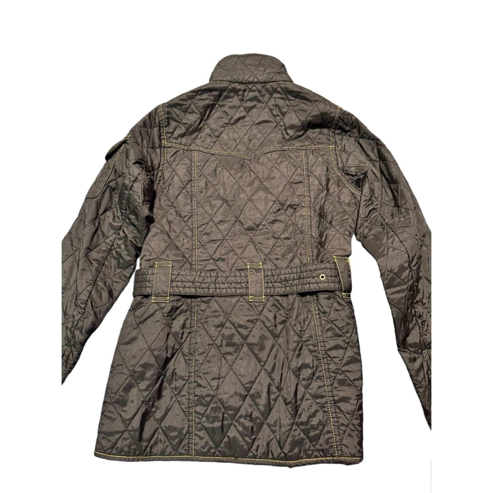 Barbour BARBOUR INTERNATIONAL Jacket Women’s Polarquilt Size UK 8 US 4 Black/Yellow Size S / US 4 / IT 40 - 7 Thumbnail