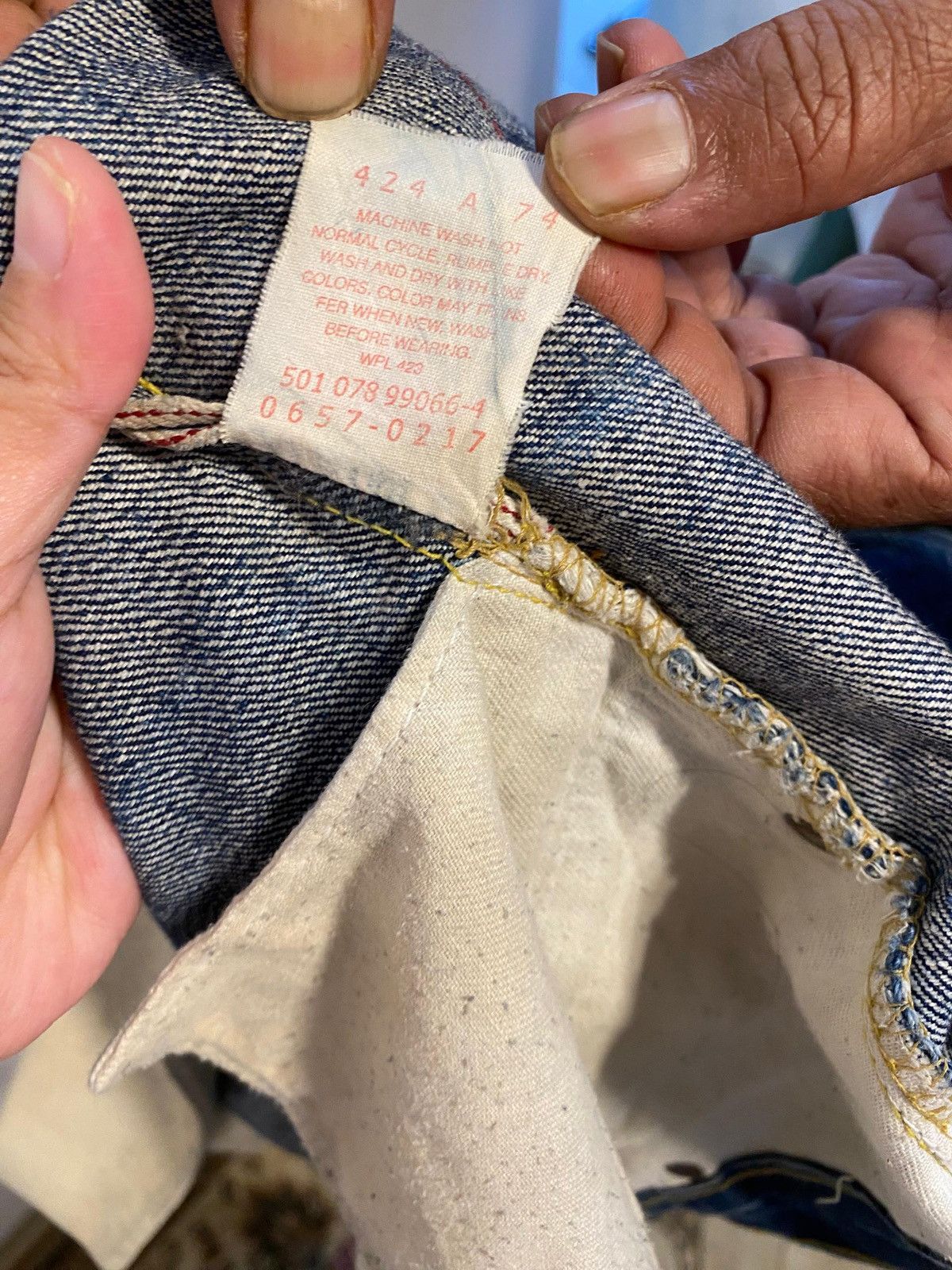 Levi's Vintage Clothing Levi’s 501XX Big E × Coca-Cola Edition Redline Selvedge Size US 30 / EU 46 - 8 Thumbnail