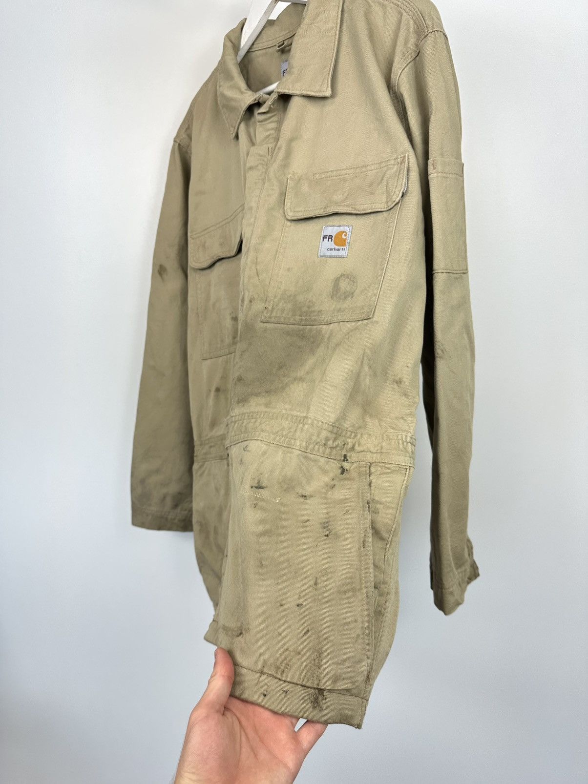 Carhartt Vintage Carhartt Flame Resistant Distressed Detroit Jacket Size US XL / EU 56 / 4 - 8 Thumbnail
