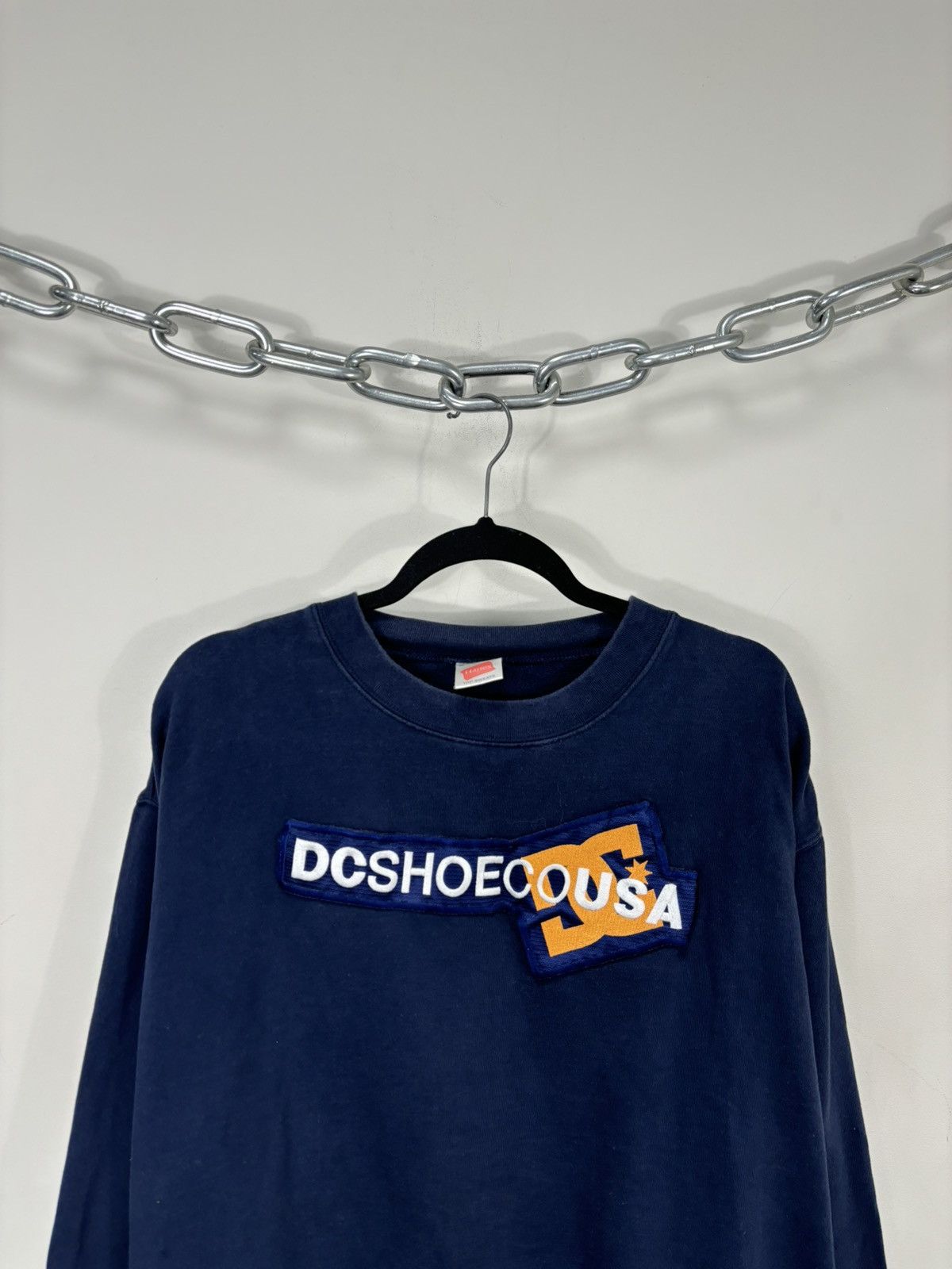 DC Vintage DC Shoes USA Hype Y2K Big Logo Blue Sweatshirt Size US XL / EU 56 / 4 - 2 Thumbnail