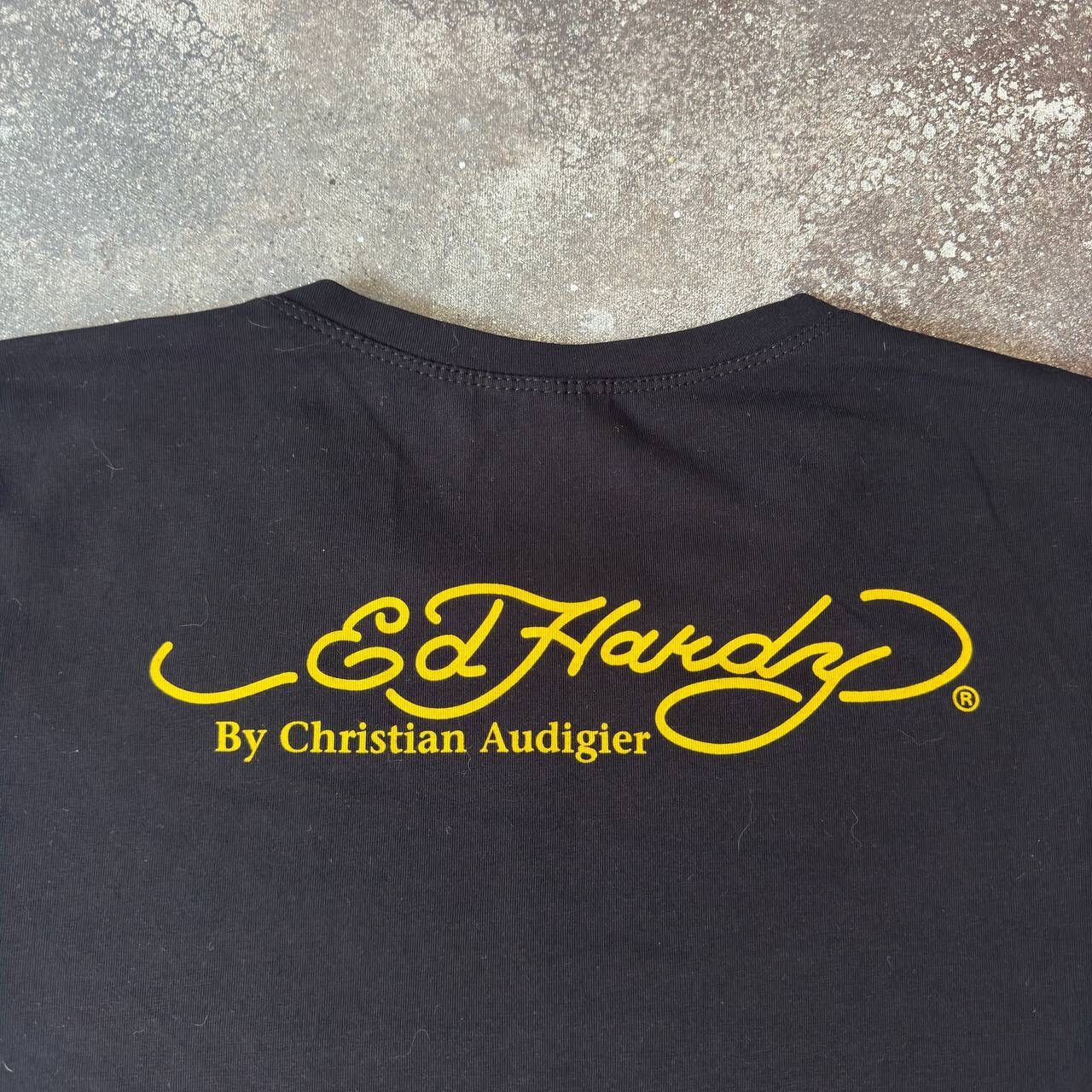 Christian Audigier × Ed Hardy Ed Hardy by Christian Audigier Y2K Rhinestones T-Shirt Size L / US 10 / IT 46 - 6 Thumbnail
