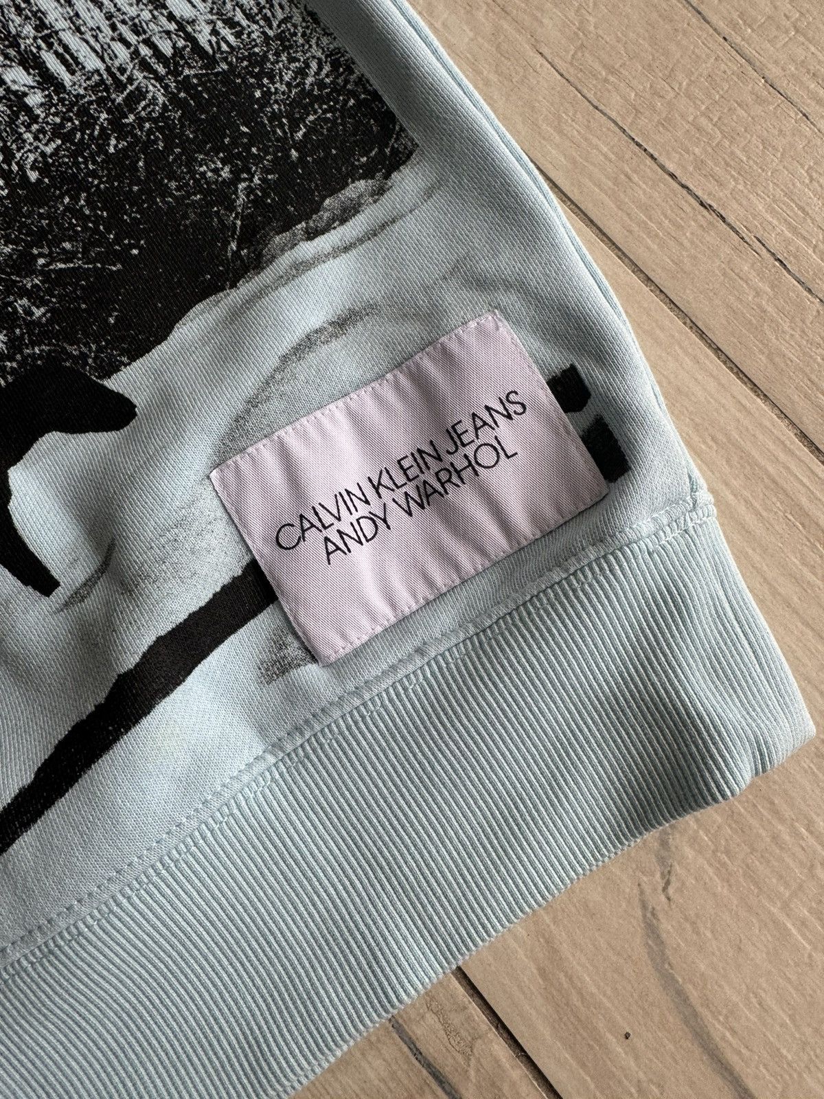 Calvin Klein 205W39NYC Calvin Klein X Andy Warhol Horseprint Baby Blue Hoodie Size US XS / EU 42 / 0 - 5 Thumbnail