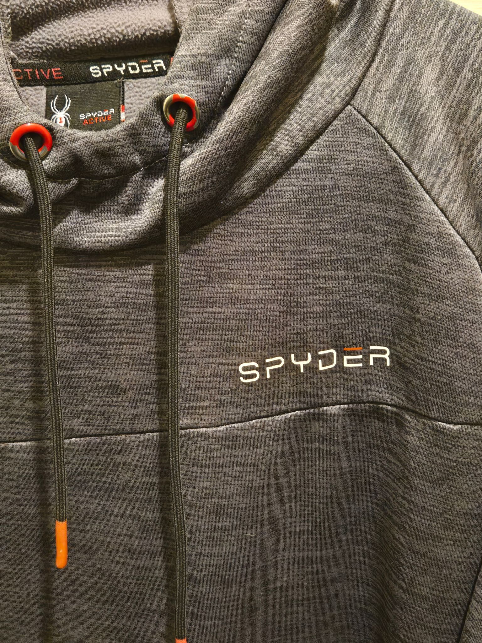 Spyder Spyder Mens XL Hoodie Pullover Gray Active Drawstring Size US XL / EU 56 / 4 - 3 Thumbnail