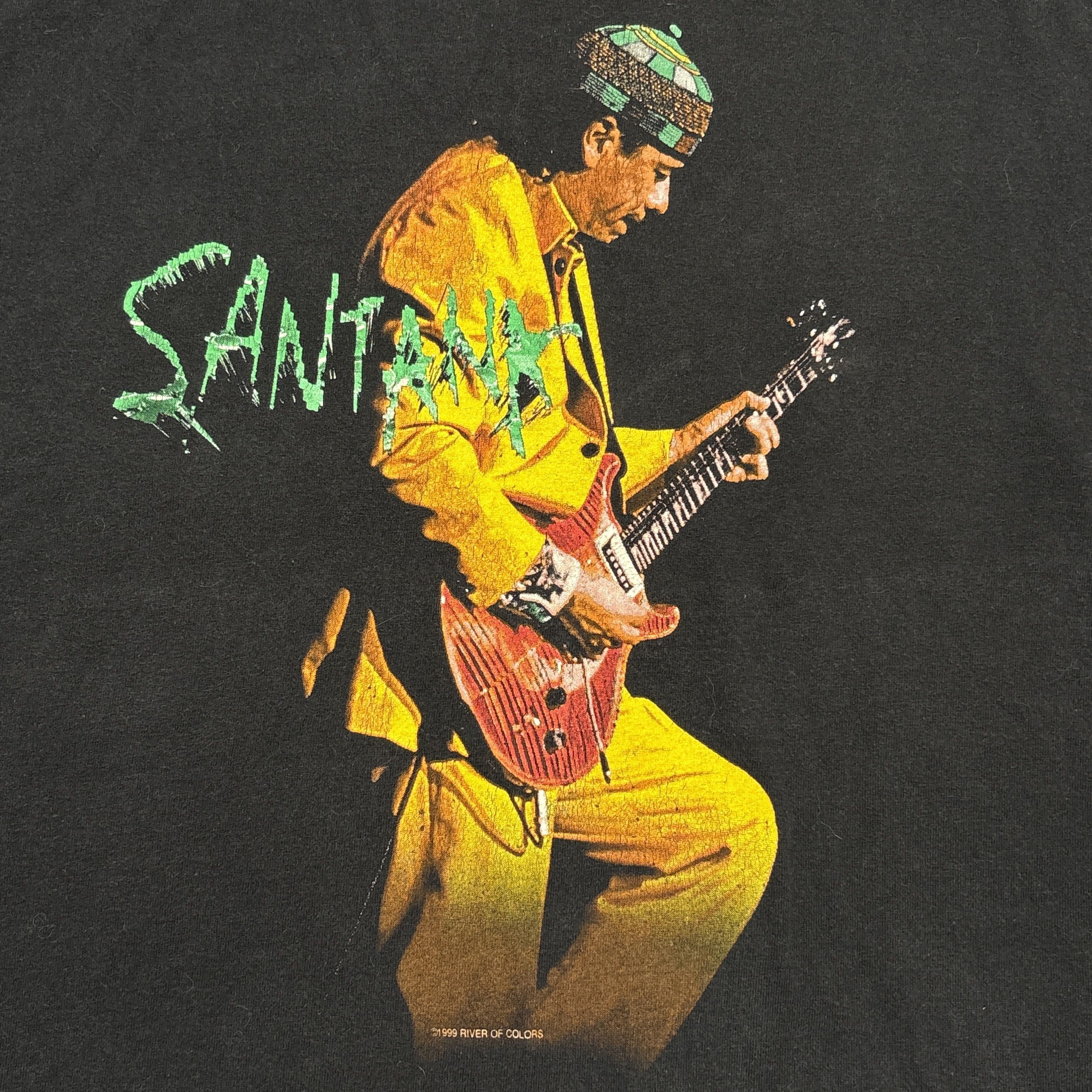 Band Tees Vintage Carlos Santana Shirt 90s Tour Concert Rock Band Tee Size US L / EU 52-54 / 3 - 4 Thumbnail