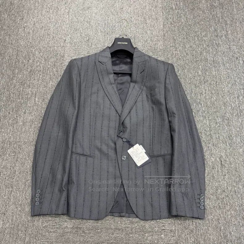 Louis Vuitton Louis Vuitton Striped presbyopic wool blazer jacket Size US XL / EU 56 / 4 - 1 Thumbnail