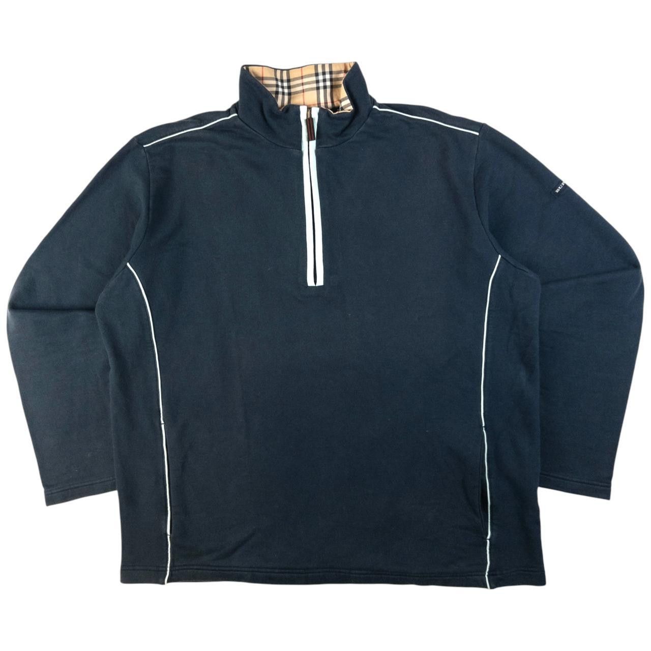 Burberry Vintage Burberry Nova Check Q Zip Collar Sweatshirt Size M Size US M / EU 48-50 / 2 - 3 Thumbnail