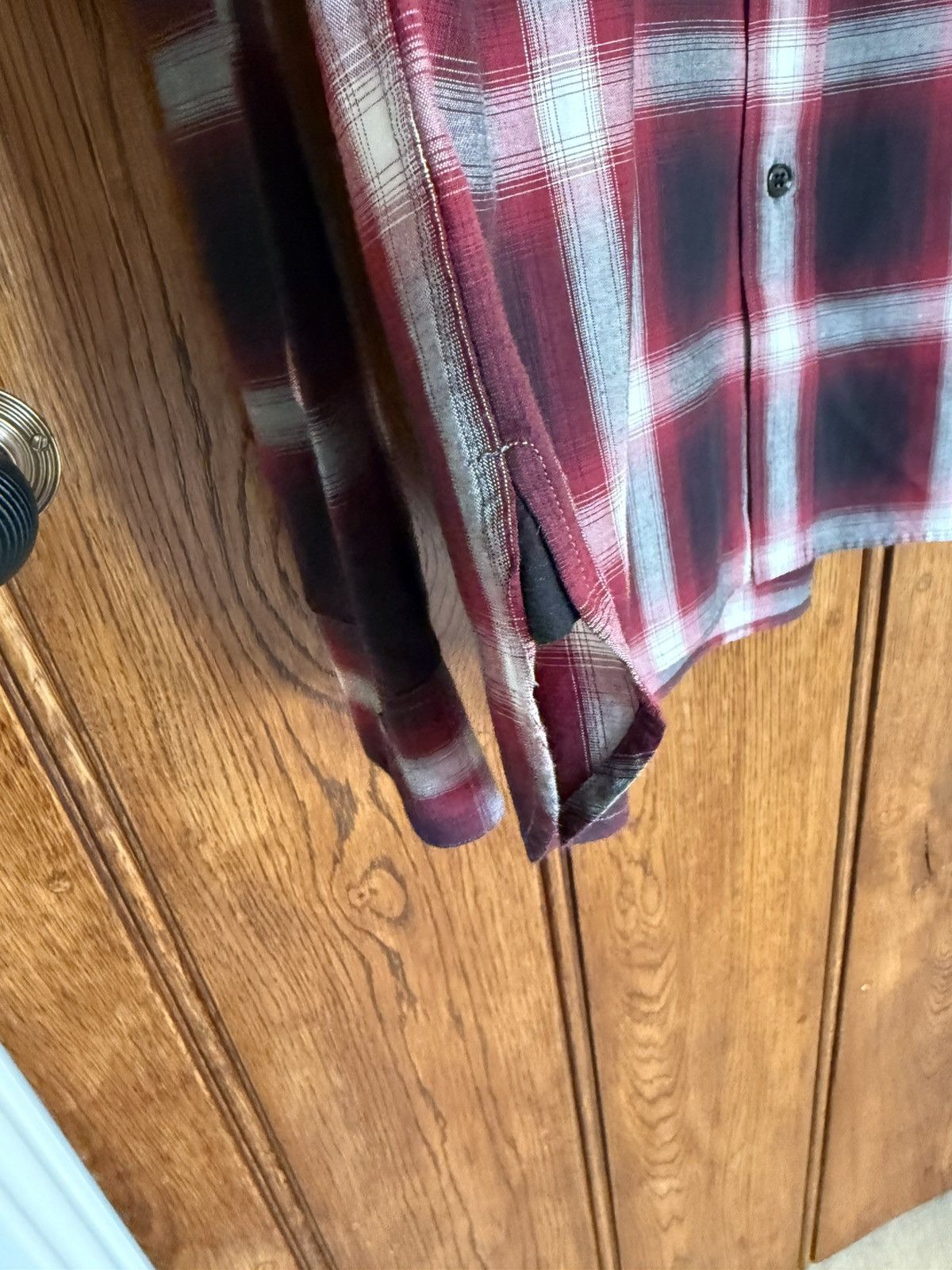 Saint Laurent Paris FW14 Saint Laurent Hedi Slimane red black flannel shirt 40 Size US L / EU 52-54 / 3 - 10 Thumbnail