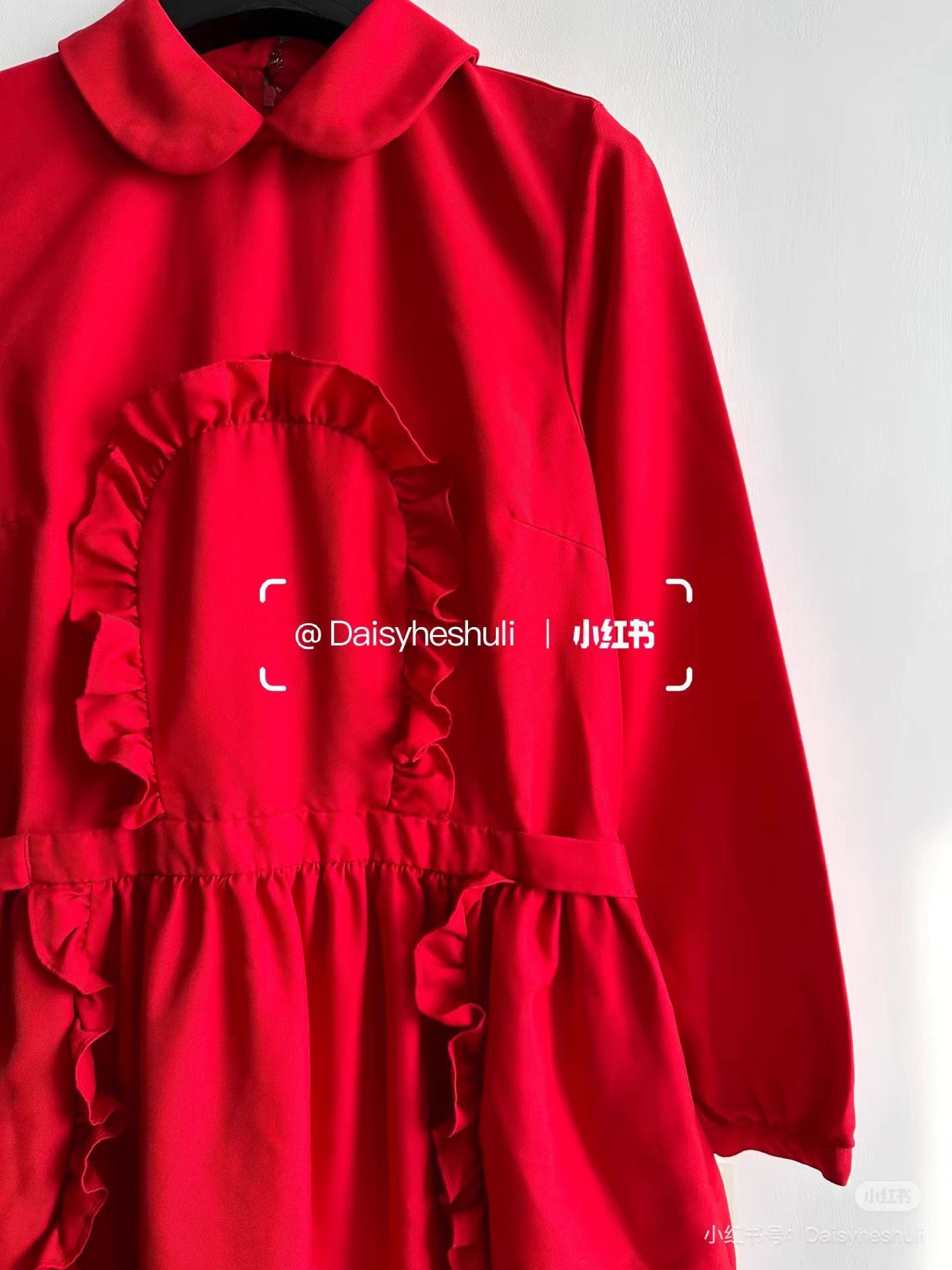 Comme des Garcons CDG Girl Comme des Garçons Red Lace Trim Dress Ｑ24 Size S / US 4 / IT 40 - 4 Thumbnail