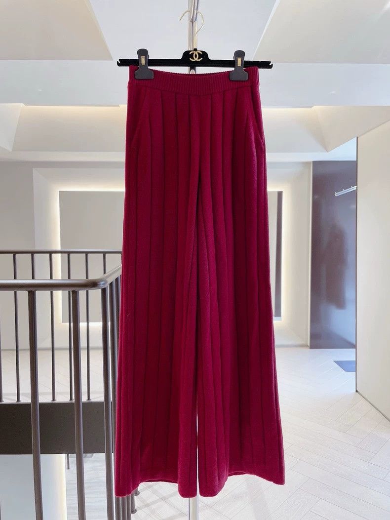 Loro Piana Loro Piana Baby Cashmere Knit Wide-Leg Pants Size US 36 / EU 52 - 1 Thumbnail