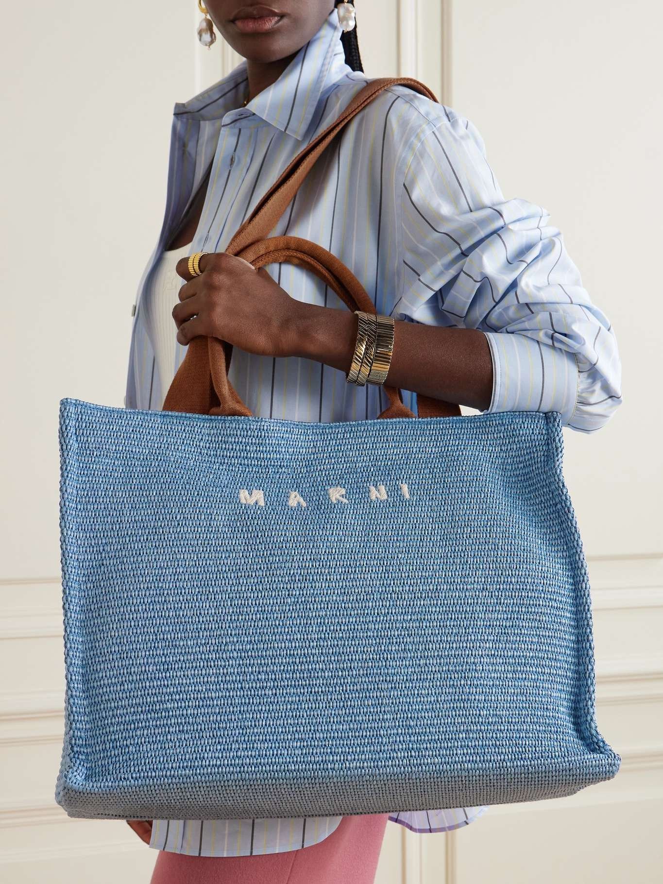 Marni o1f1d3z0825 Size: OS / Basket Large Bag in Blue Size ONE SIZE - 3 Thumbnail