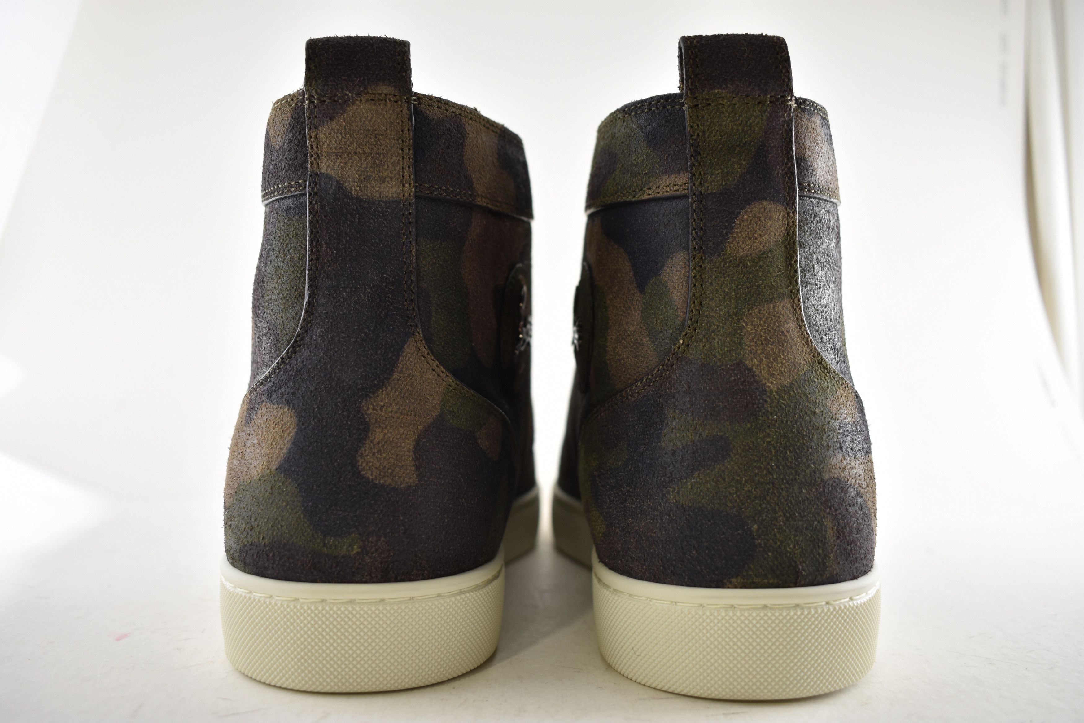 Christian Louboutin Mens Louis Flat Crosta Camouflage High Top Sneaker 48.5 15.5 Size US 15 / EU 48 - 15 Thumbnail