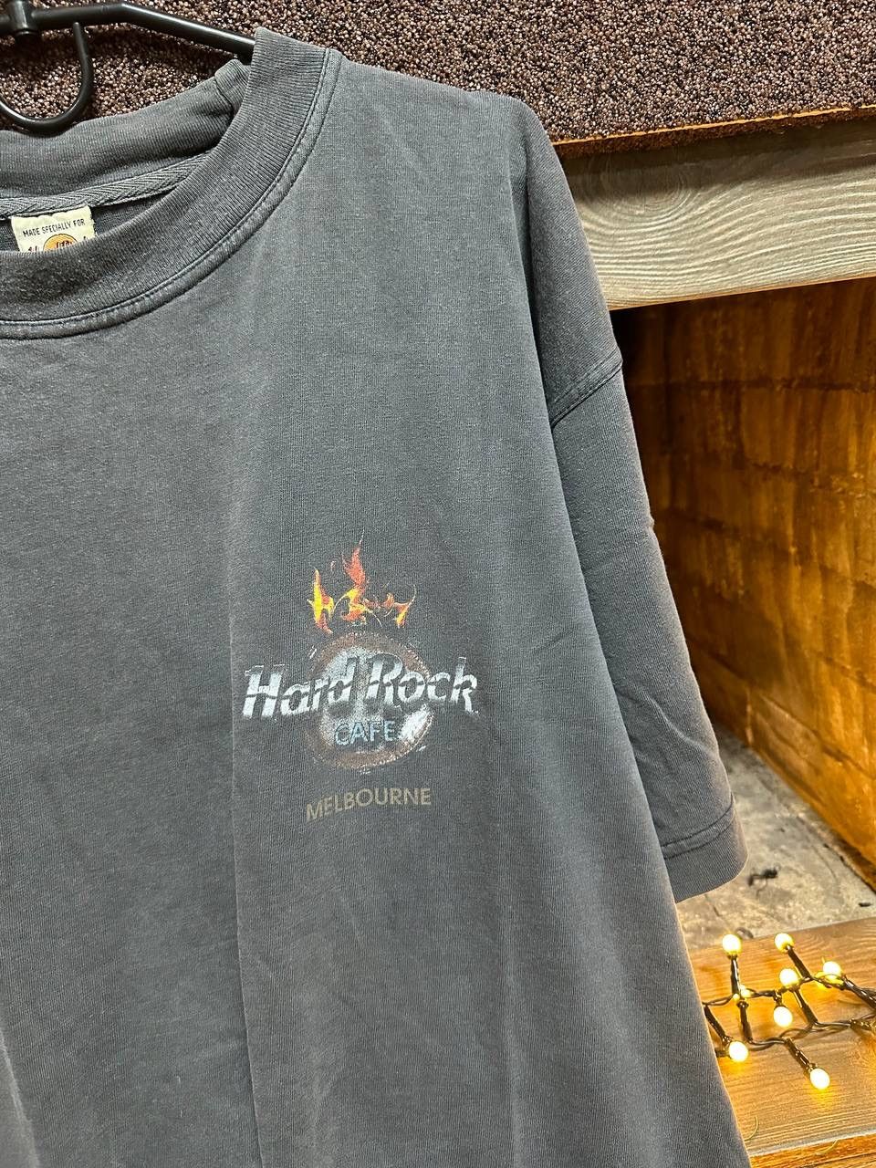 Hard Rock Cafe × Vintage Hard Rock Cafe 1998 Guitar Melbourne Size US XL / EU 56 / 4 - 3 Thumbnail