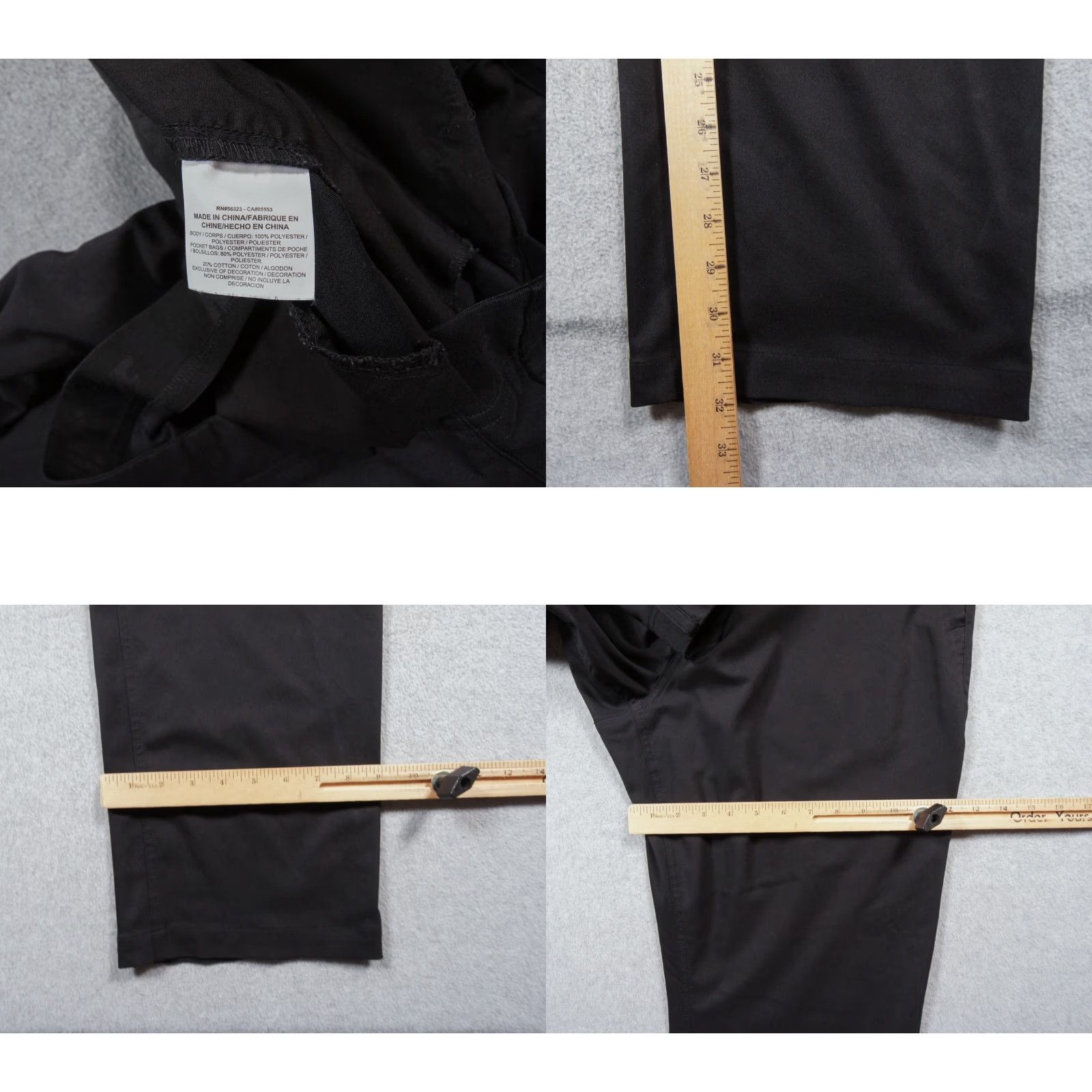 Nike VINTAGE? No. Nike Pants Mens 38x32 Black Chino Golf Dri Fit Straight Leg Lightweight Swoosh Size US 38 / EU 54 - 8 Thumbnail