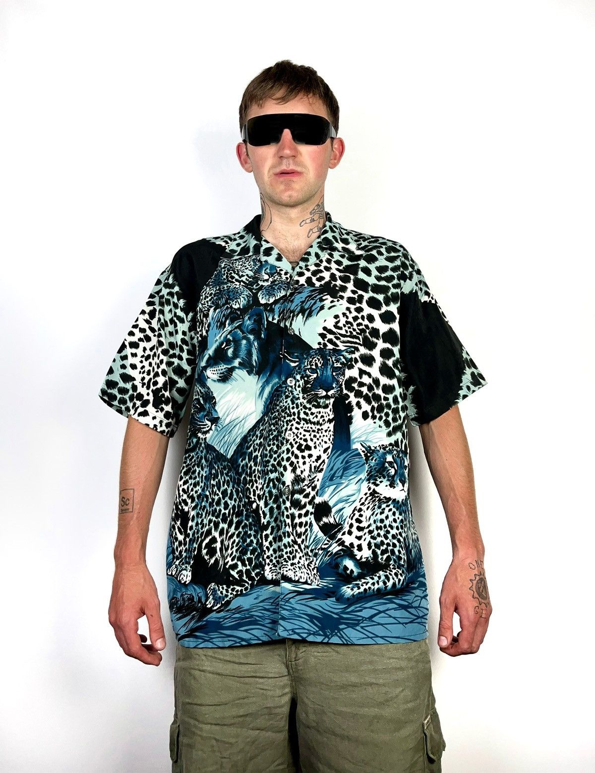 Other 🐆Leopard print button up short sleeve shirt Size US XXL / EU 58 / 5 - 1 Thumbnail