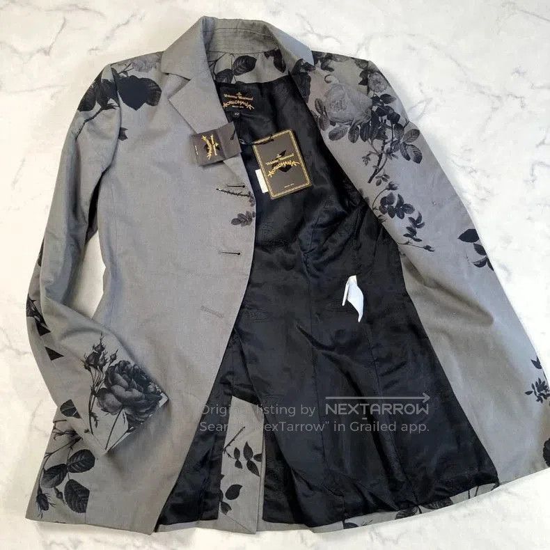 Vivienne Westwood Vivienne Westwood Floral Print Blazer Jacket . Size US XXL / EU 58 / 5 - 7 Thumbnail