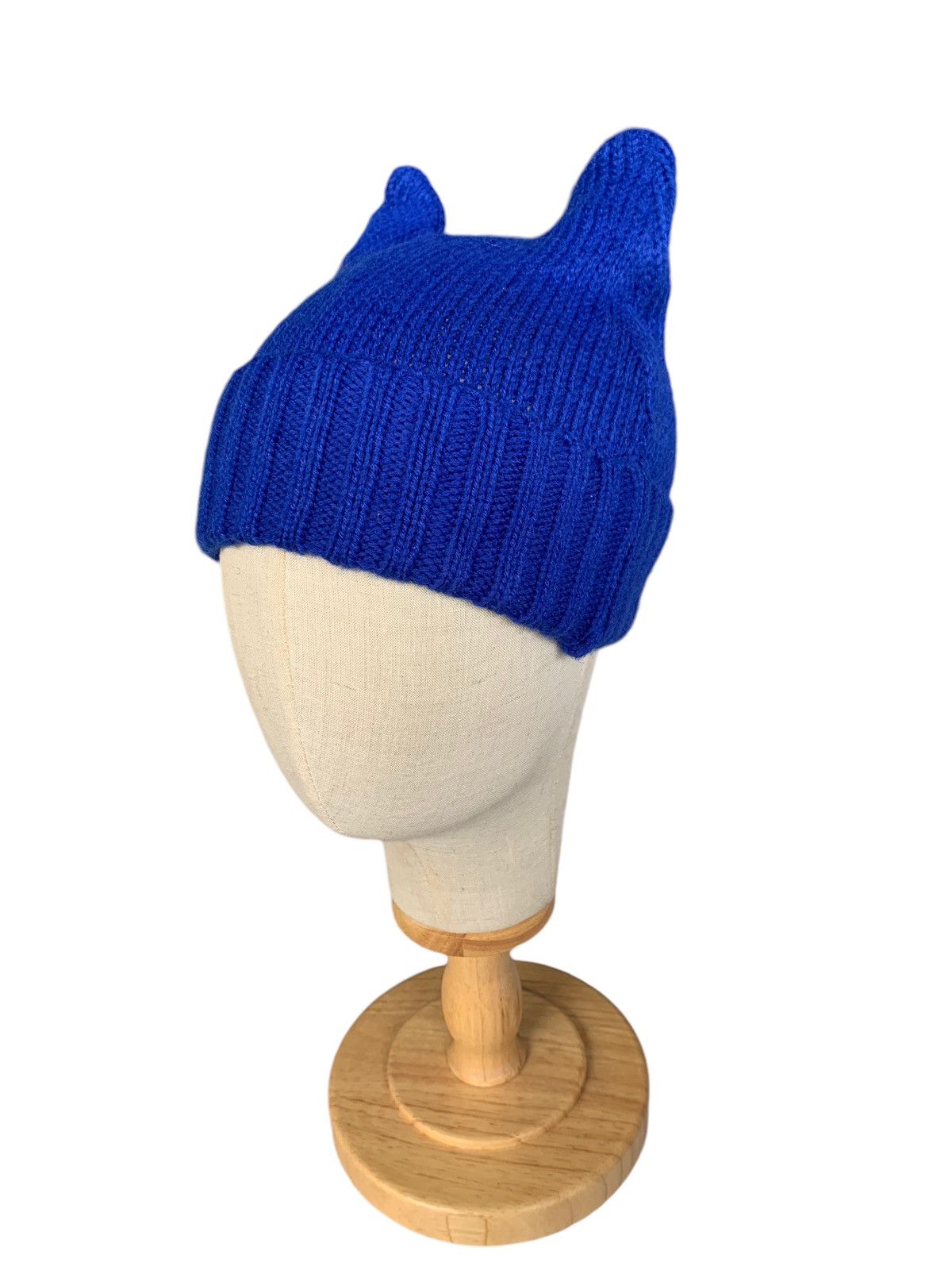 Japanese Brand × Kapital × Vintage Devil Horn Blue Japanese Rare Knit Beanie hats☠️☠️ Size ONE SIZE - 7 Thumbnail