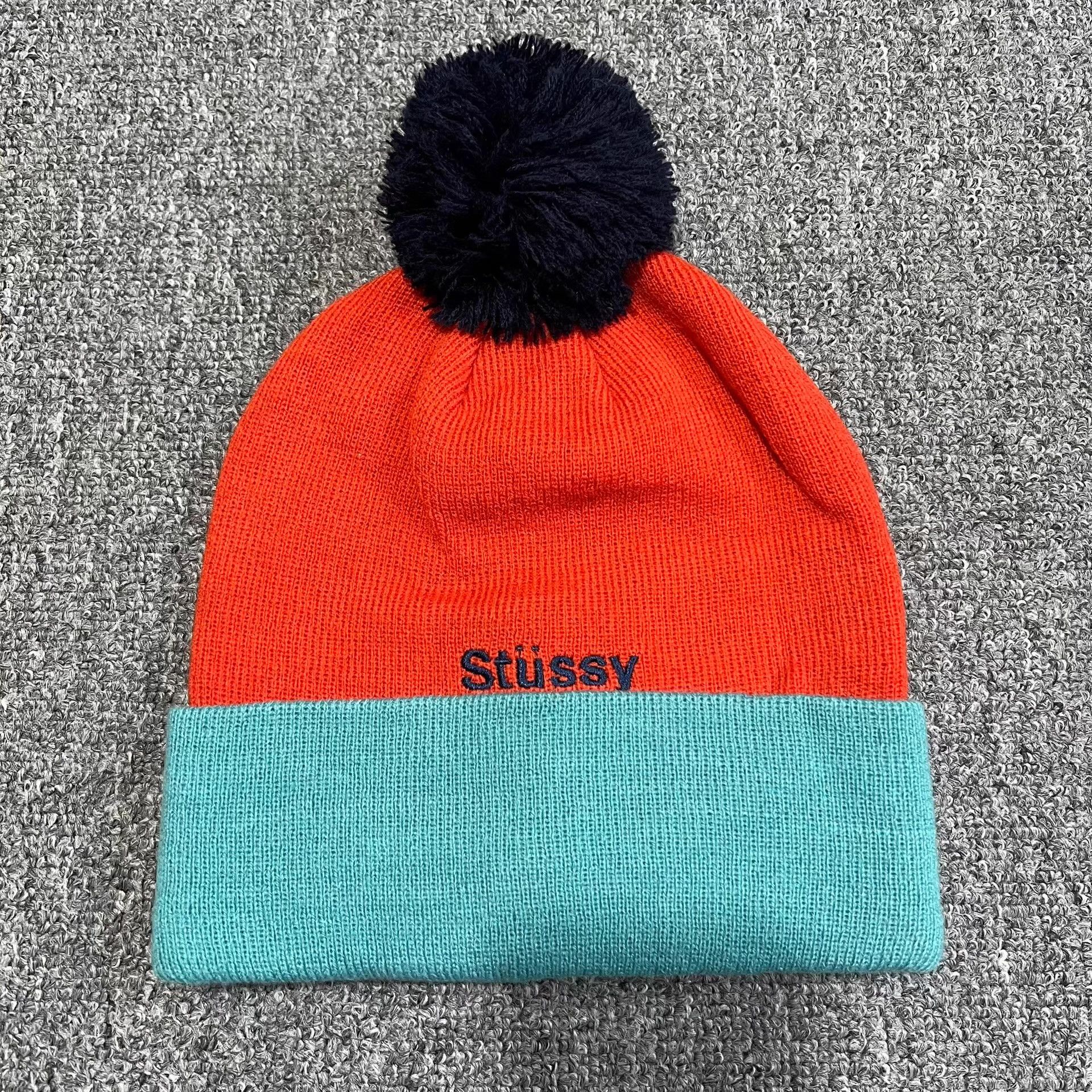 Stussy Stussy Contrast Embroidered Knitted Beanie Q7 Size ONE SIZE - 6 Thumbnail