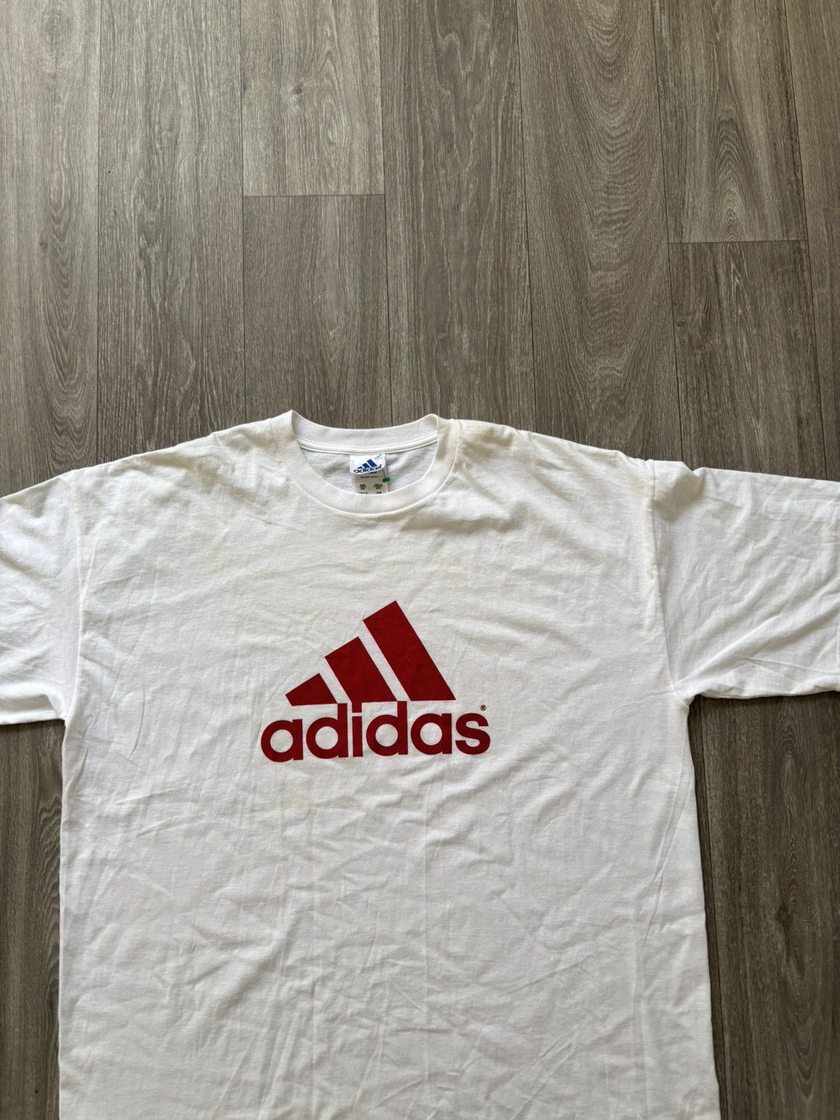 Adidas Vintage Late 90s/Early 2000s Adidas T-Shirt White Size 2XL Size US XXL / EU 58 / 5 - 3 Thumbnail