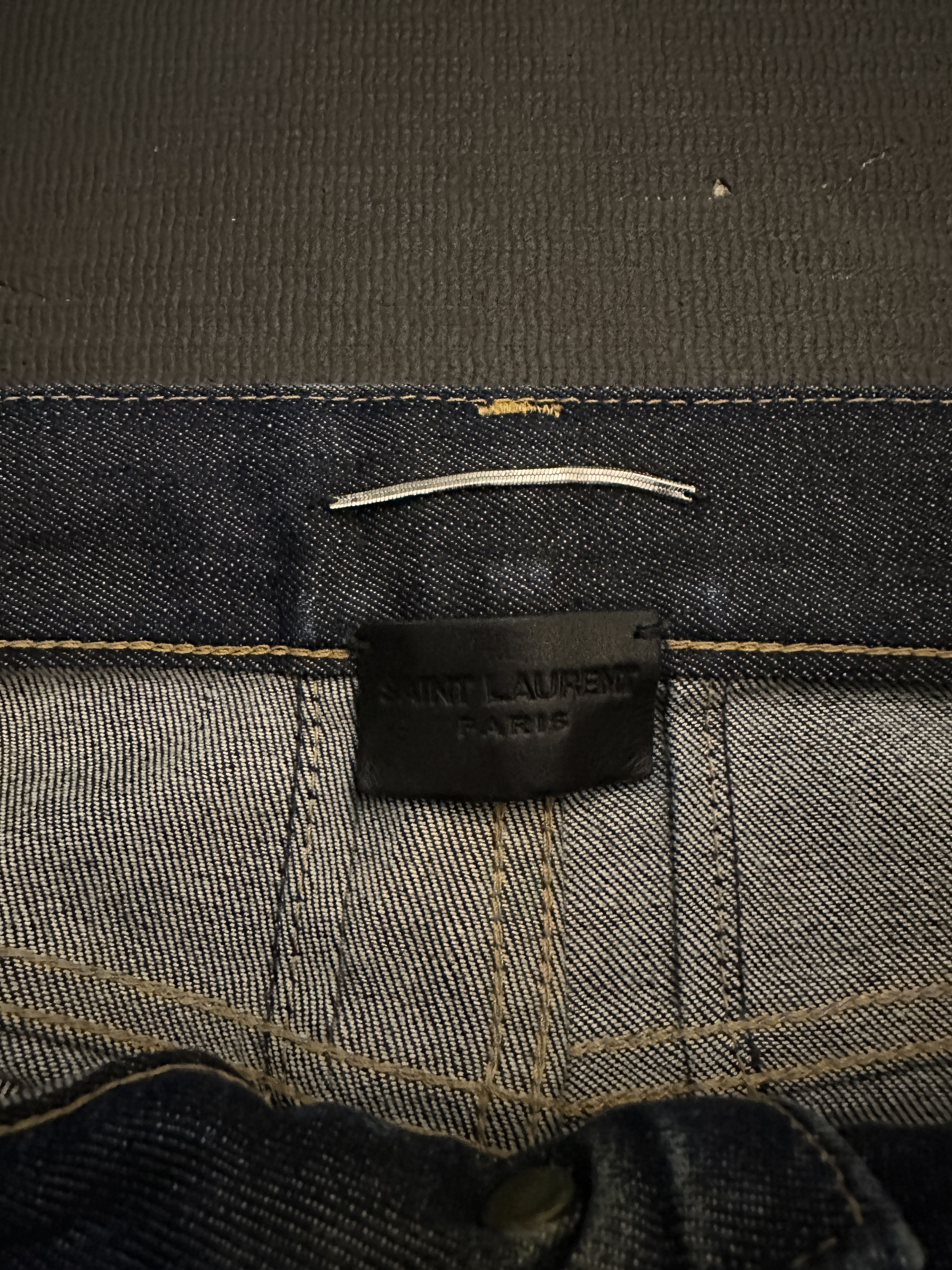 Saint Laurent Paris 2013 Raw Blue D02 Denim Size 29 RARE Size US 29 - 3 Thumbnail