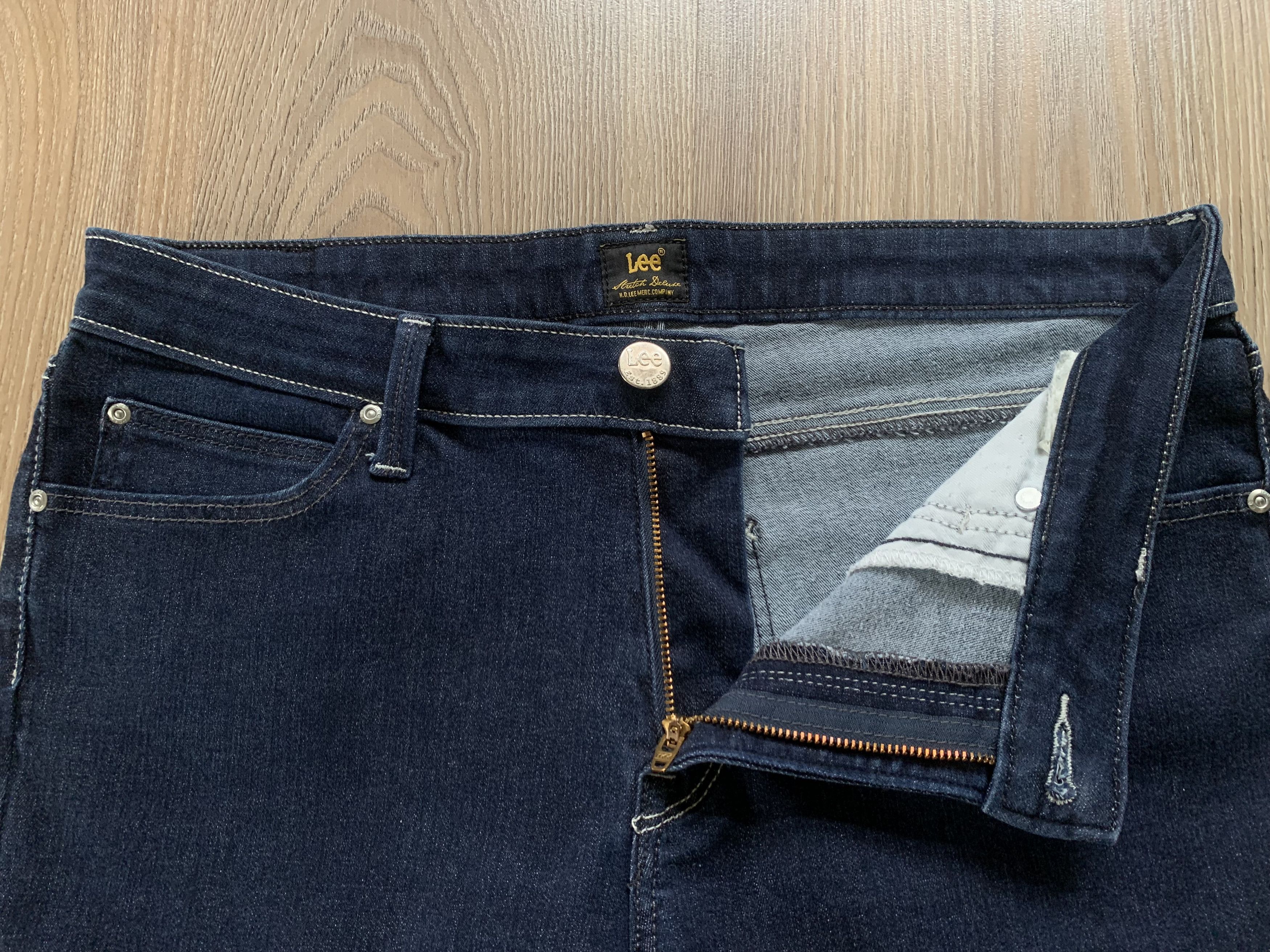 Lee Lee Womens Navy Blue Stretch Jeans Size 32" / US 10 / IT 46 - 5 Thumbnail