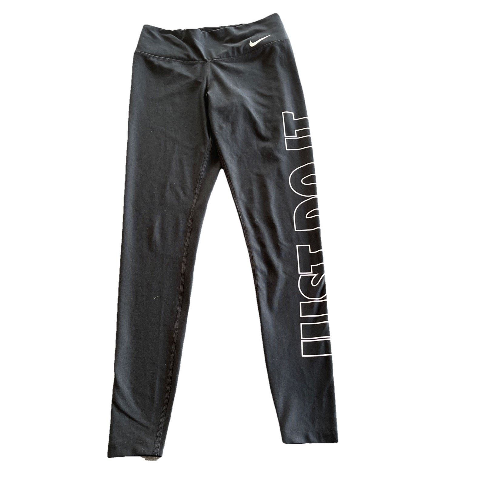 Nike Nike Dri-FIT Crop Running Leggings Blk Women's SZ Small Used Size 26" / US 2 / IT 38 - 2 Thumbnail