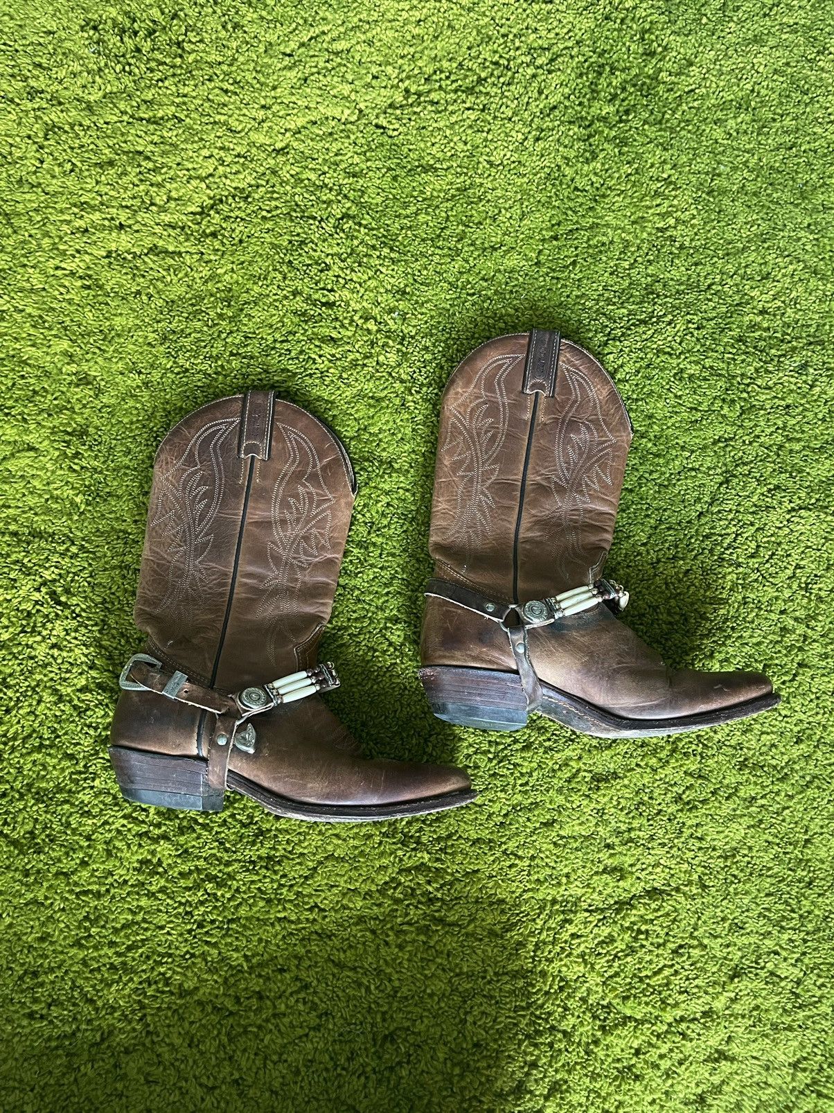 Boulet × Cowboy Equipment × Vintage Boulet 2000s vintage western cowboy style leather boots Size US 7 / EU 40 - 3 Thumbnail