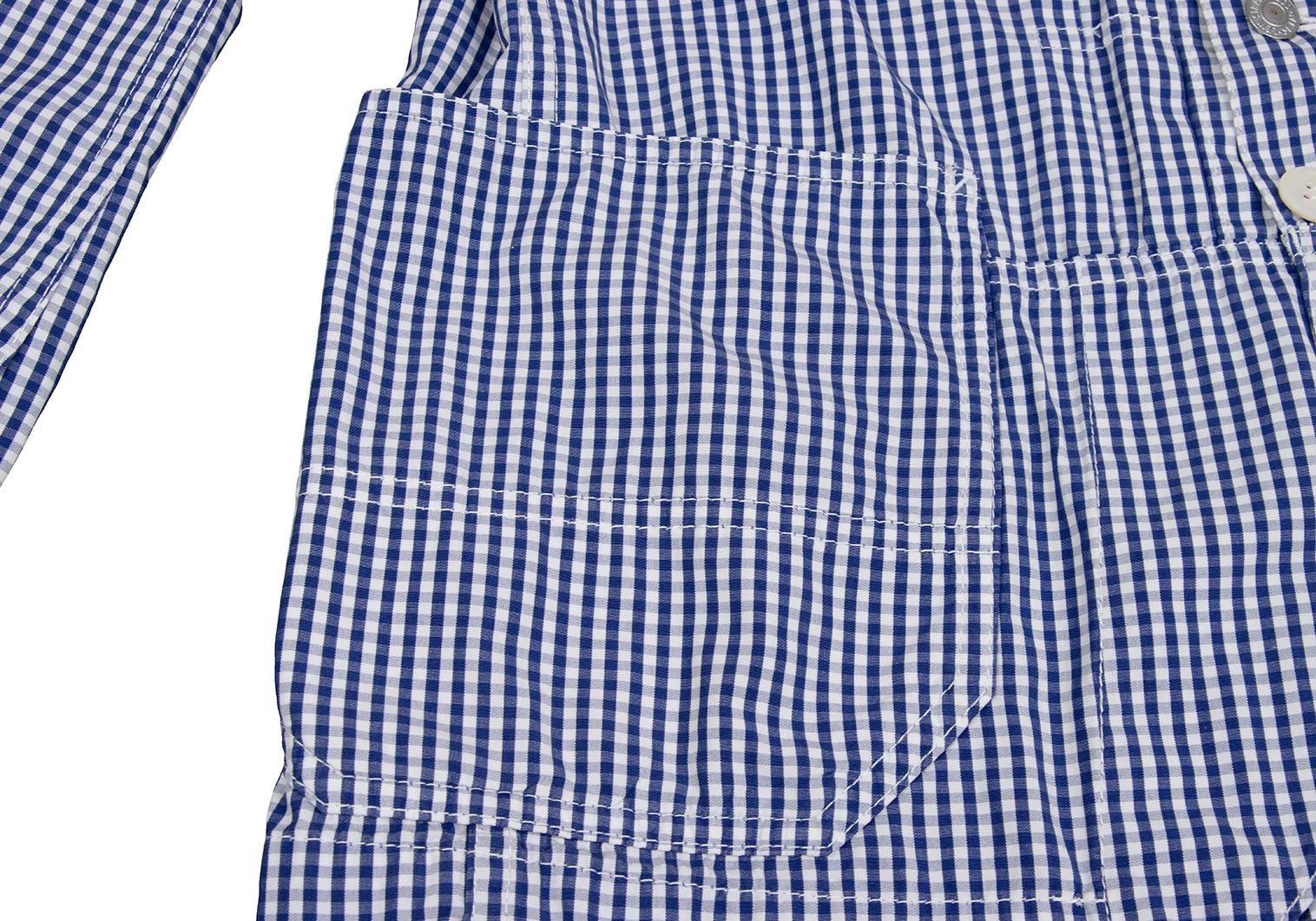 Junya Watanabe Double Button Check Shirt Jacket in Blue and White, Size S Size US S / EU 44-46 / 1 - 12 Thumbnail